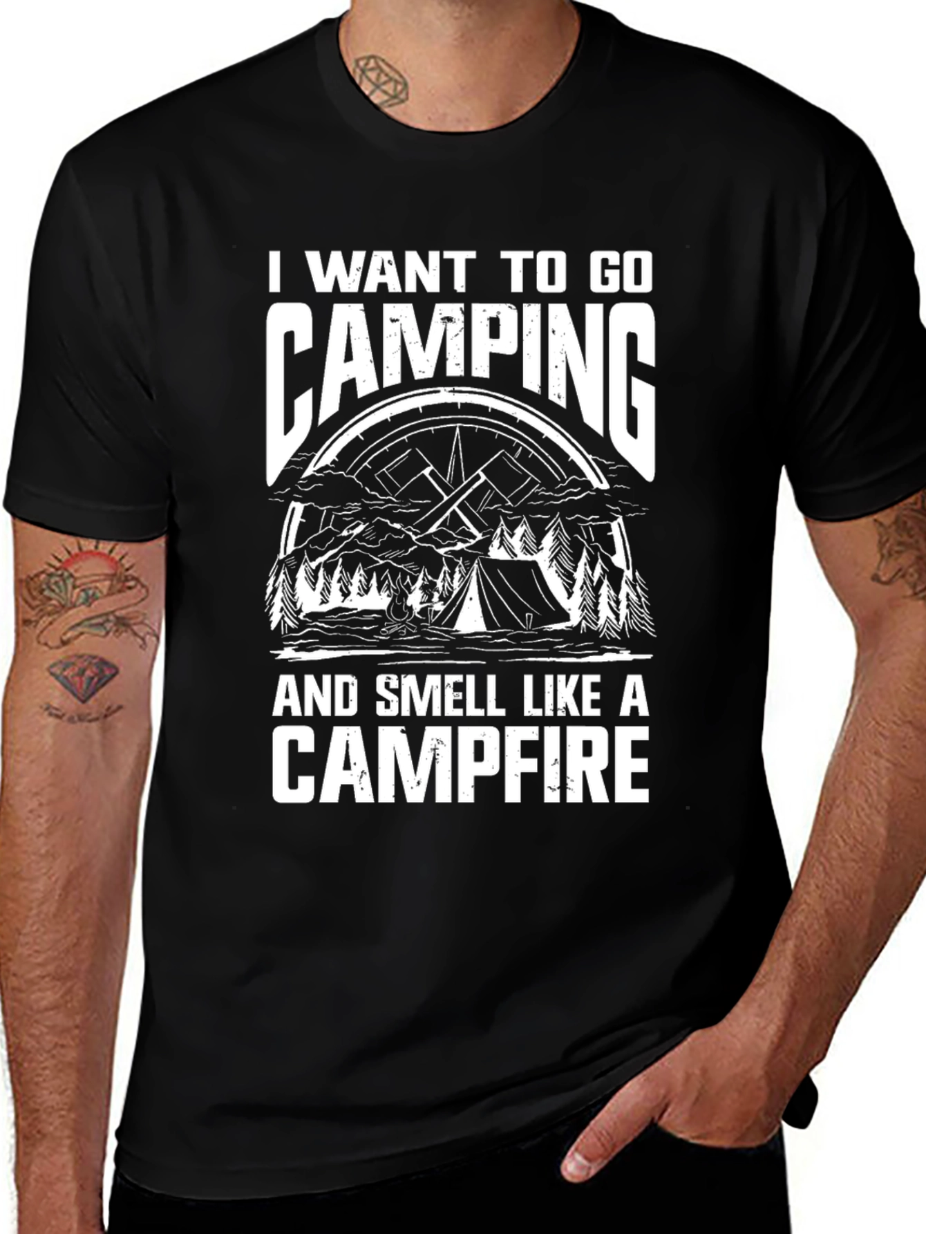 Camping Campfire Graphic Tee