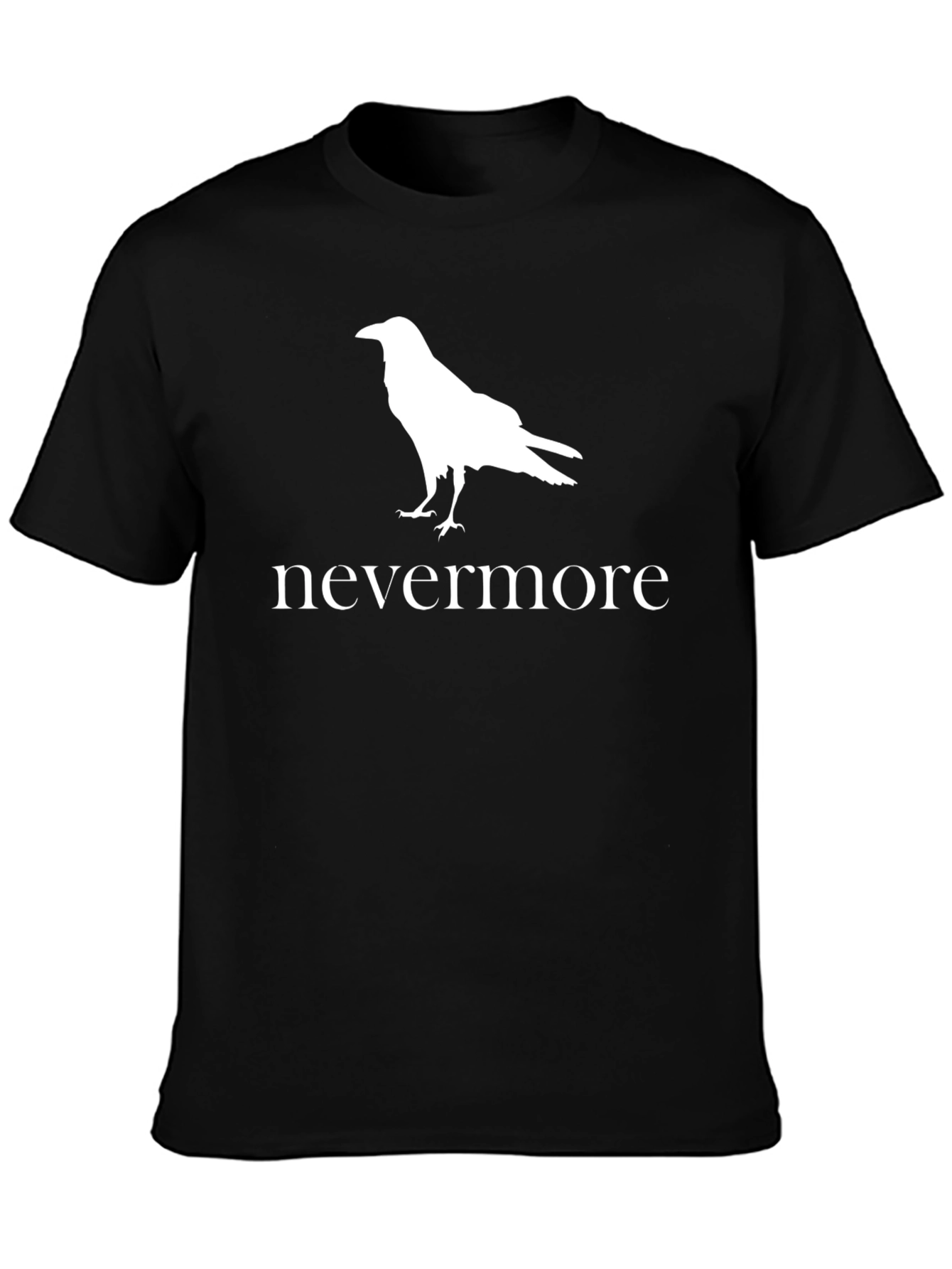Nevermore Raven Graphic T-Shirt - Black