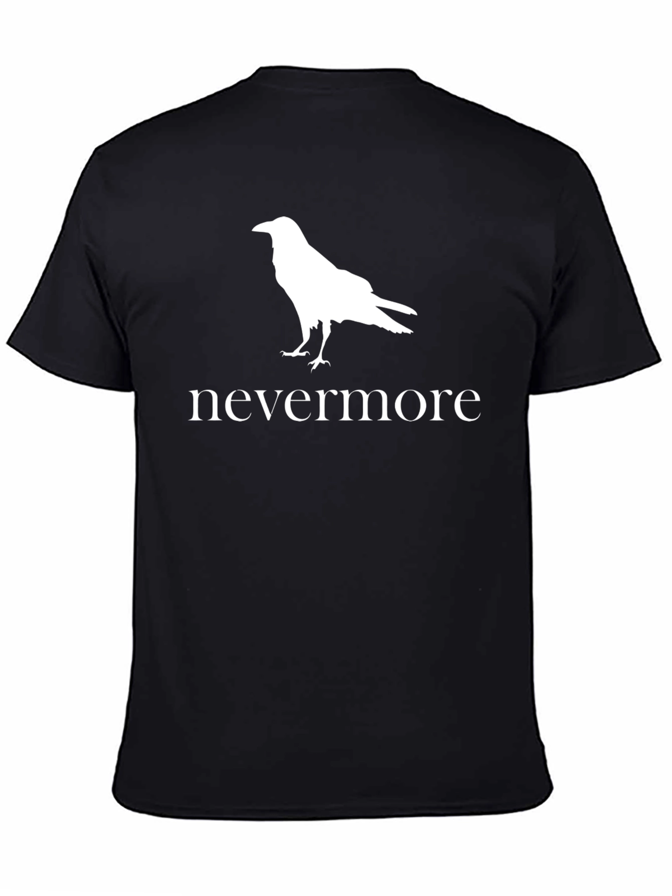 Nevermore Raven Graphic T-Shirt - Black