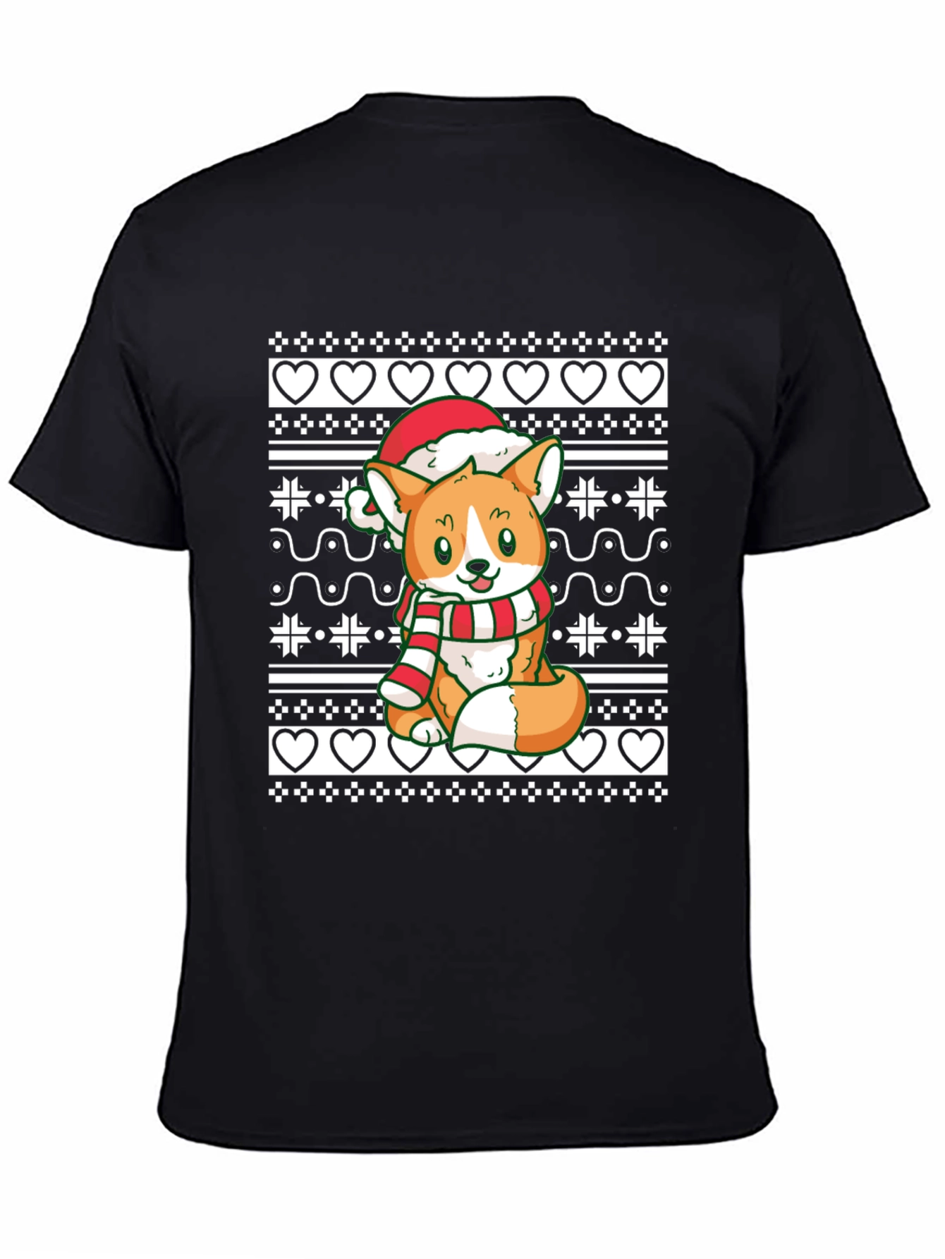 Festive Corgi Christmas T-Shirt