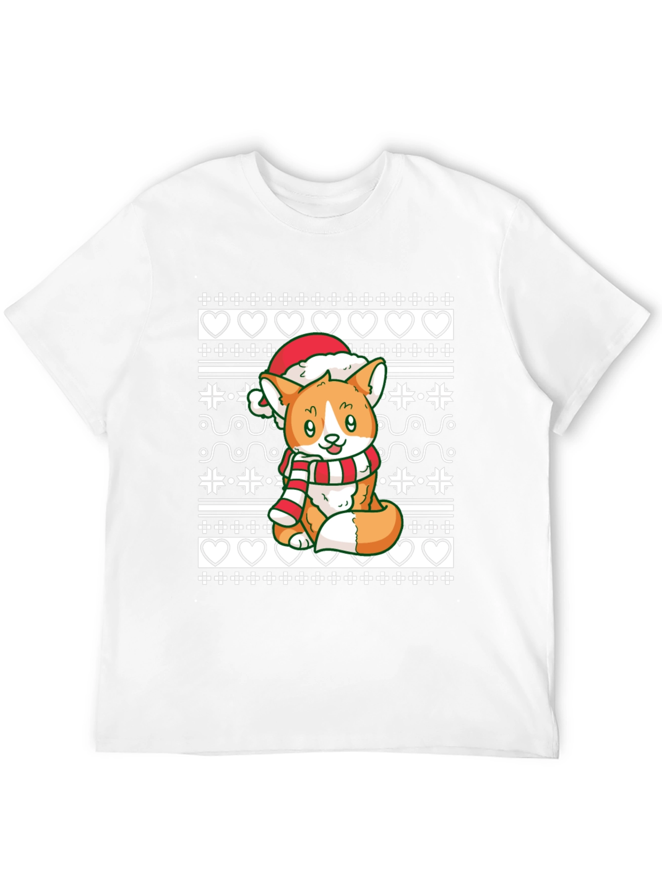 Festive Corgi Christmas T-Shirt