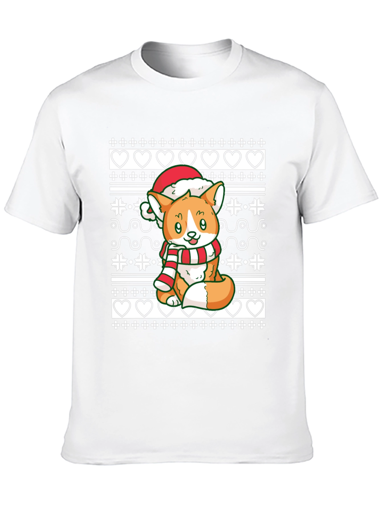 Festive Corgi Christmas T-Shirt