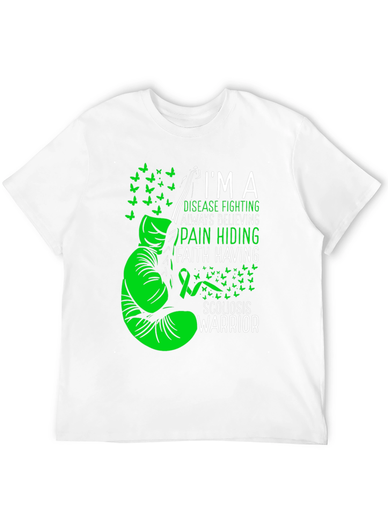 Scoliosis Warrior T-Shirt: Disease Fighting Awareness