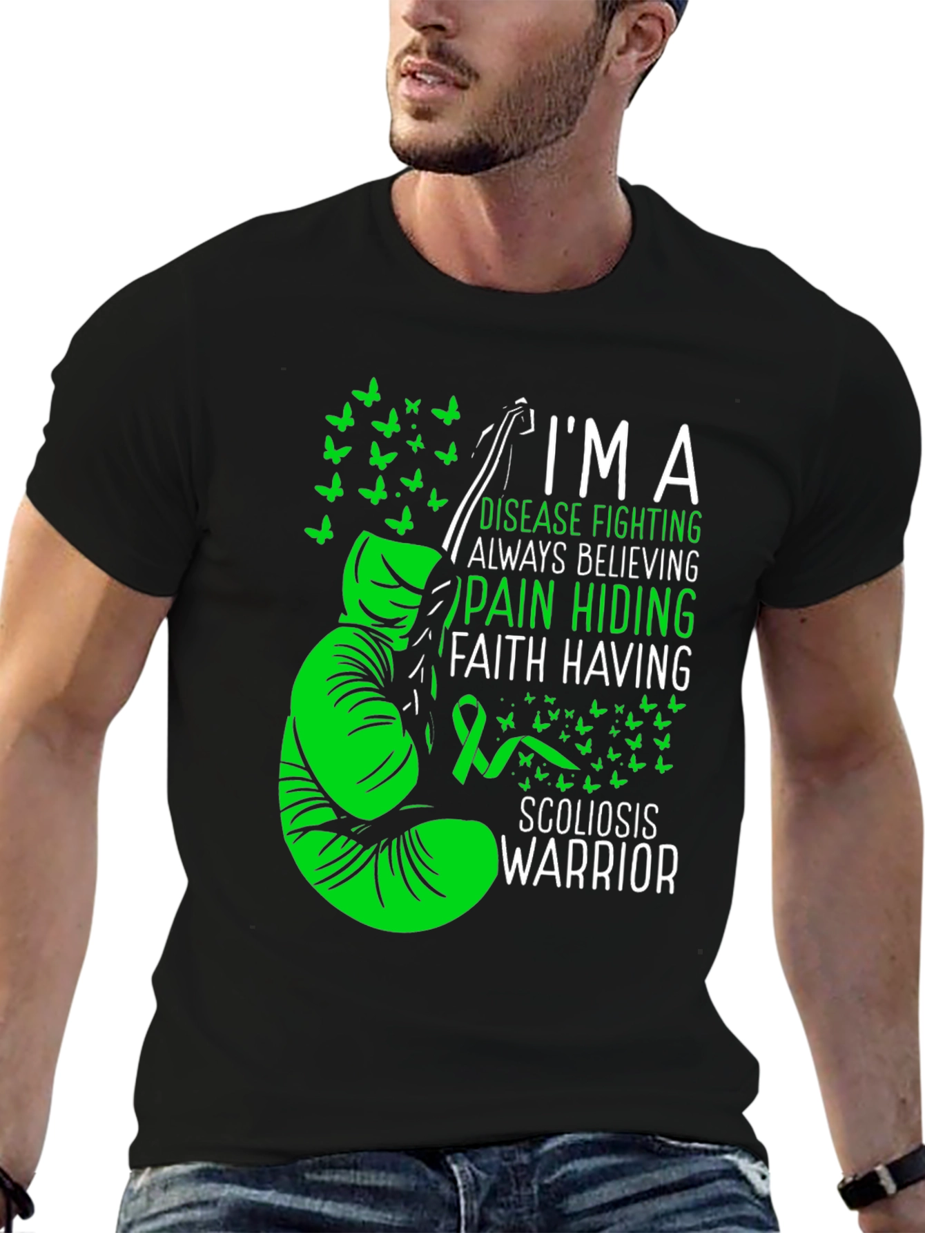 Scoliosis Warrior T-Shirt: Disease Fighting Awareness