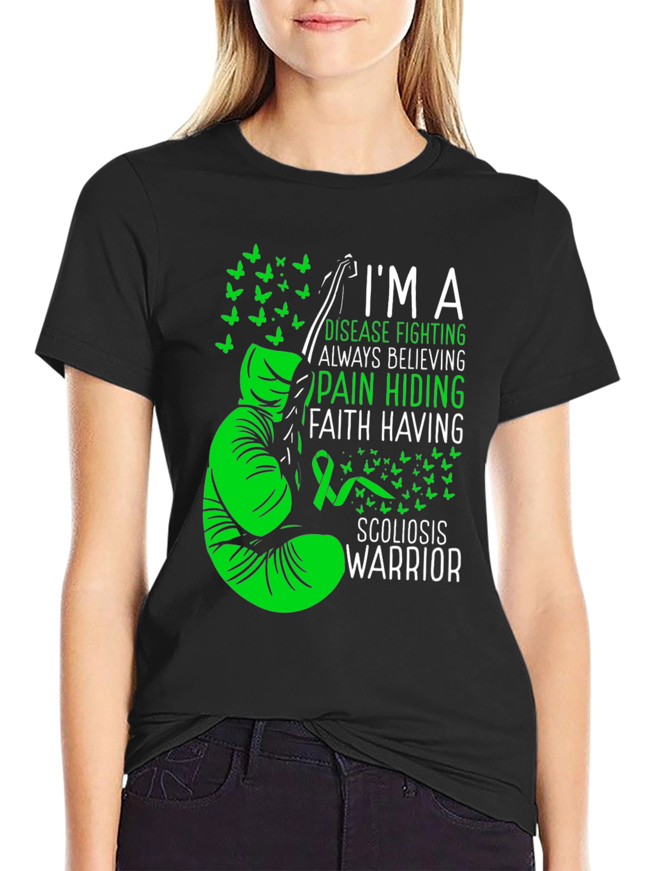 Scoliosis Warrior T-Shirt: Disease Fighting Awareness