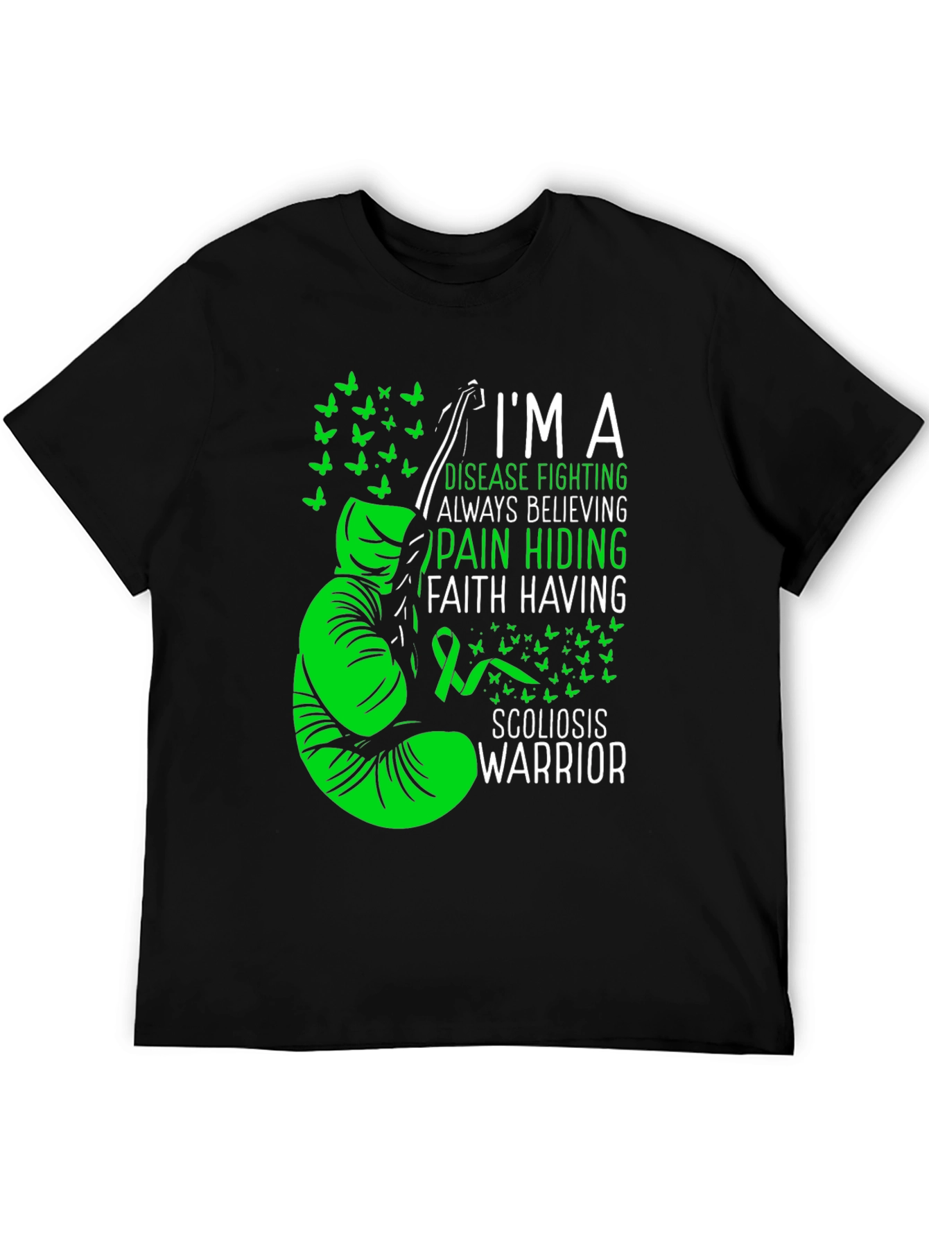 Scoliosis Warrior T-Shirt: Disease Fighting Awareness