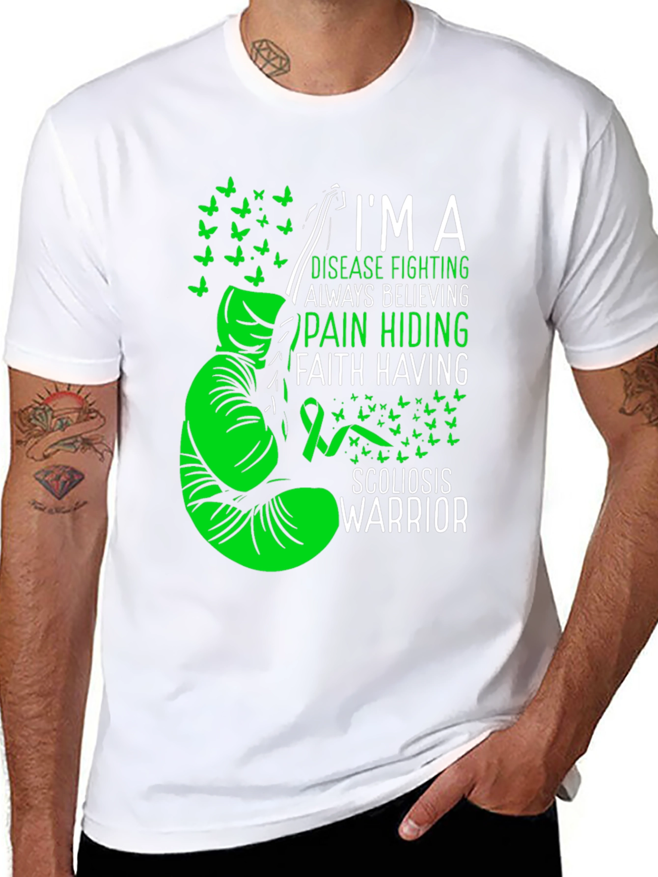 Scoliosis Warrior T-Shirt: Disease Fighting Awareness