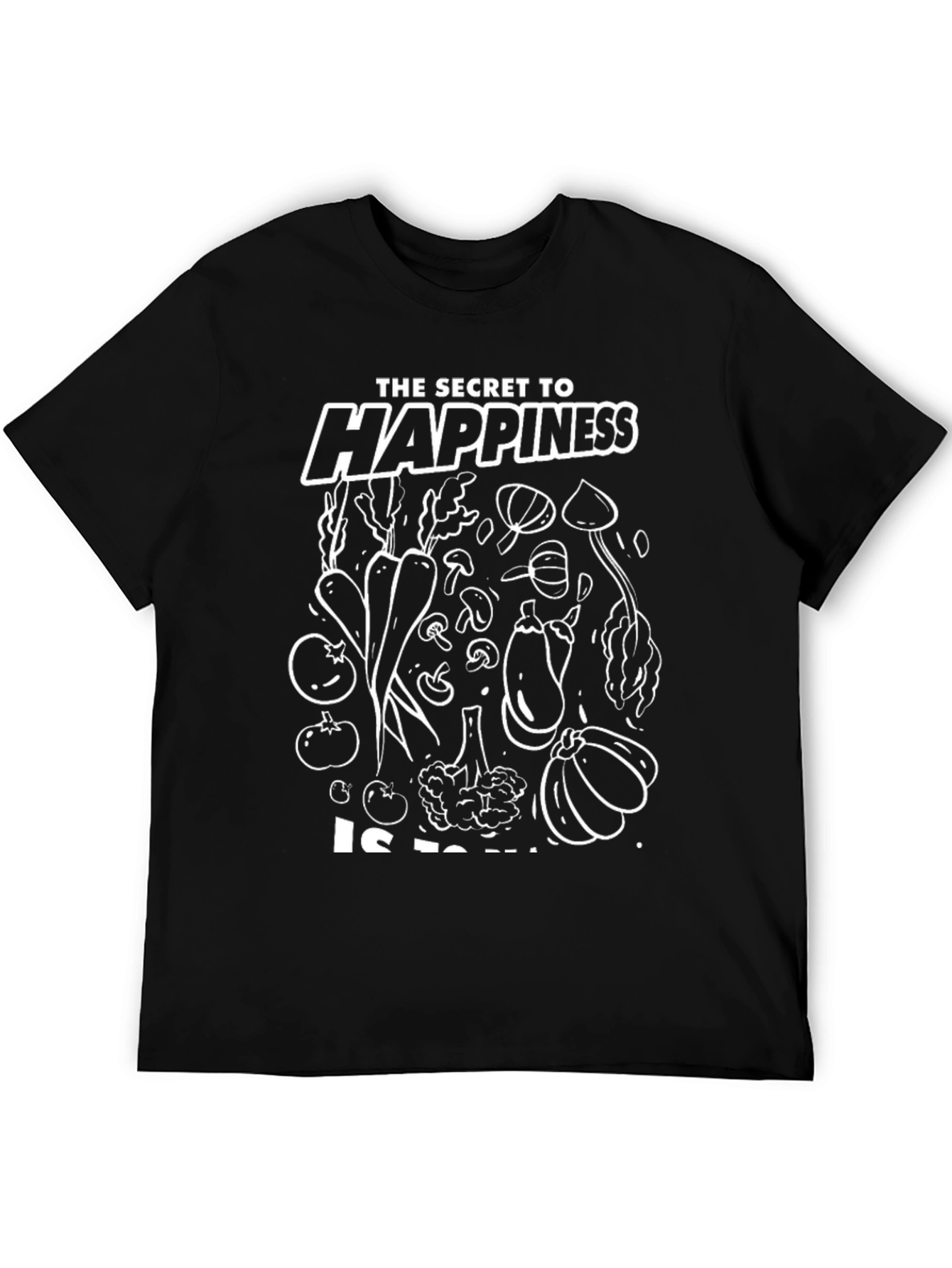 Secret to Happiness Vegan Graphic Tee