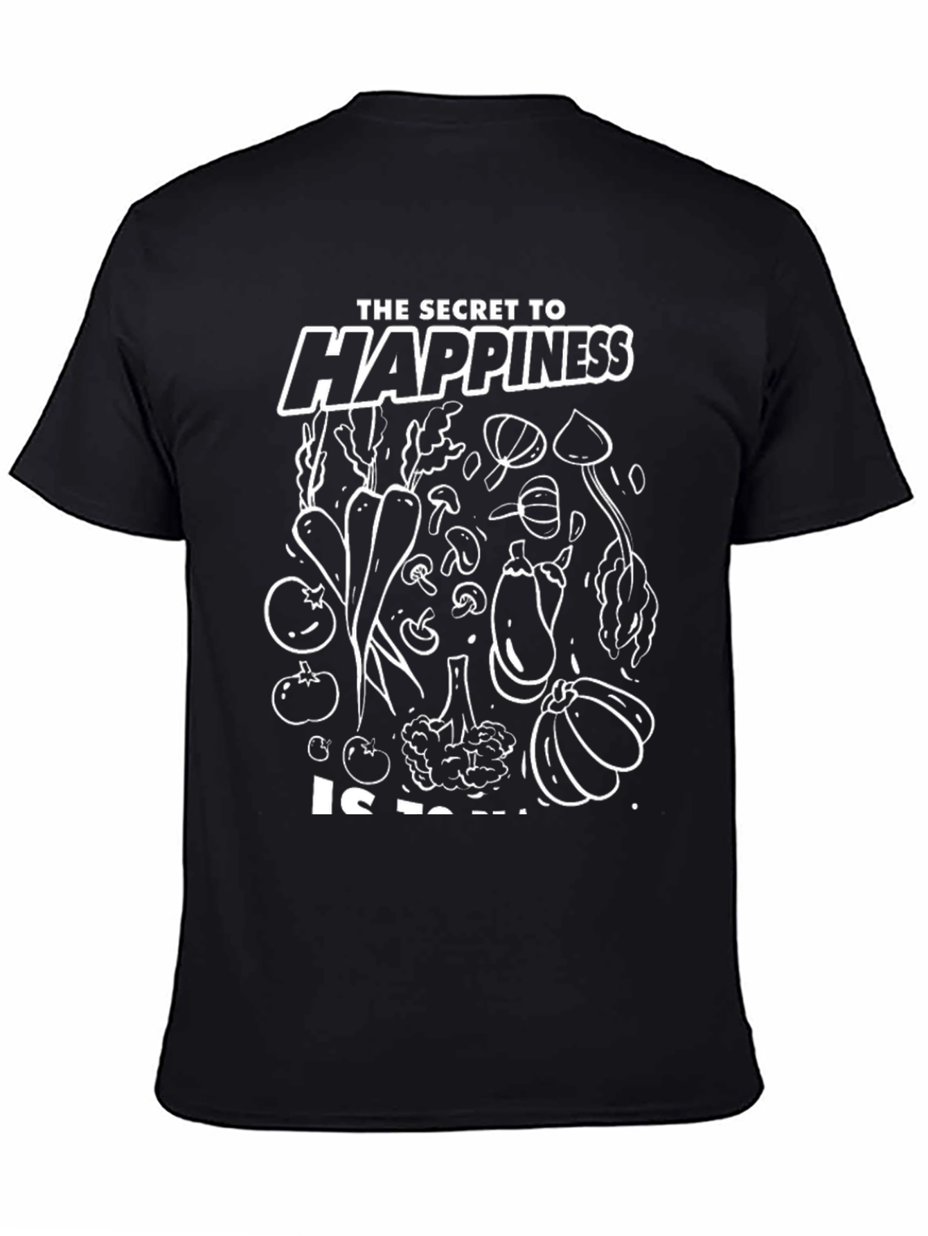 Secret to Happiness Vegan Graphic Tee