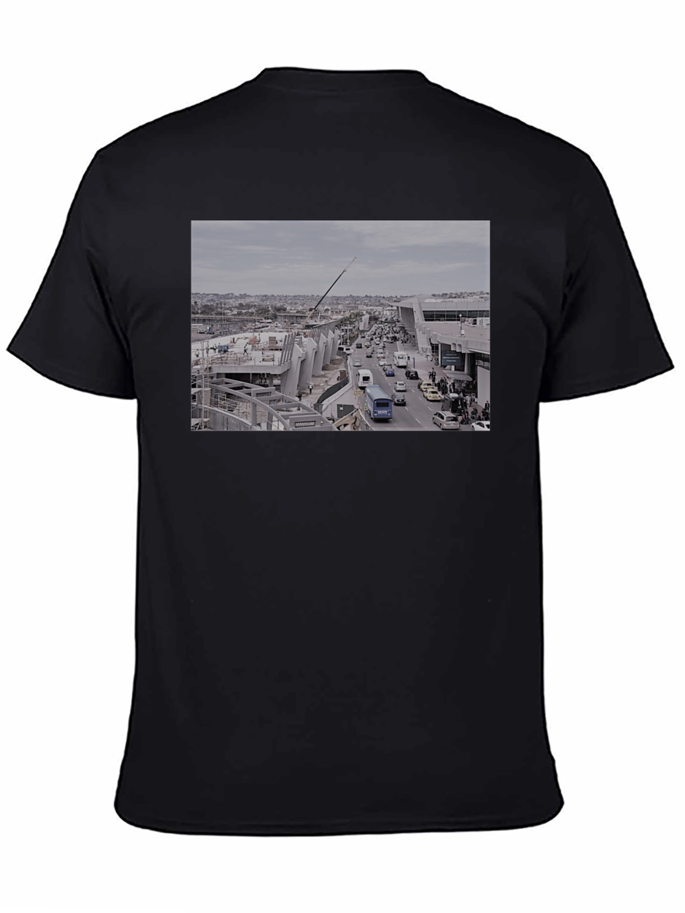 Cityscape Graphic Black T-Shirt