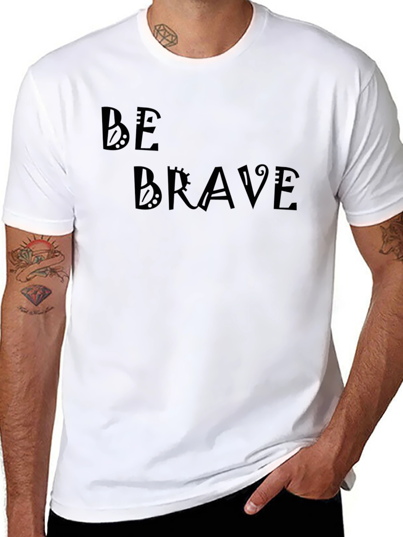 Be Brave Graphic Tee - Stylish Comfort