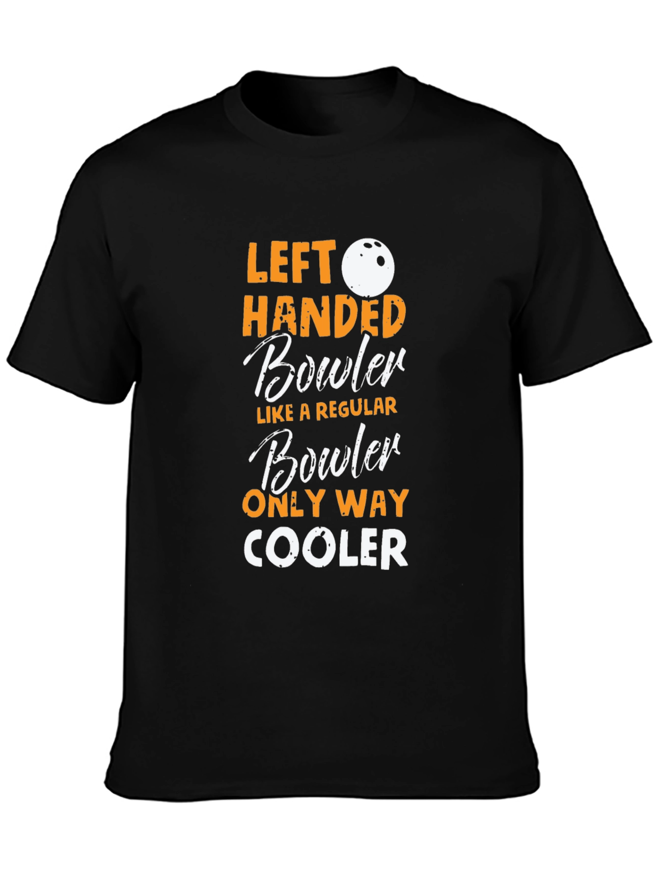Left Handed Bowler Graphic T-Shirt
