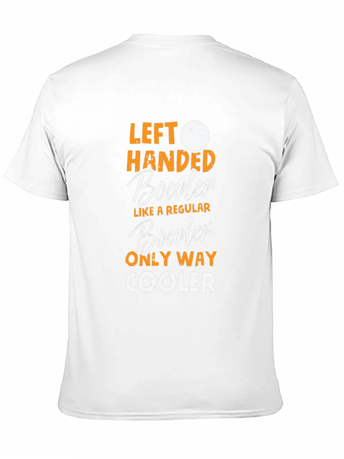 Left Handed Bowler Graphic T-Shirt