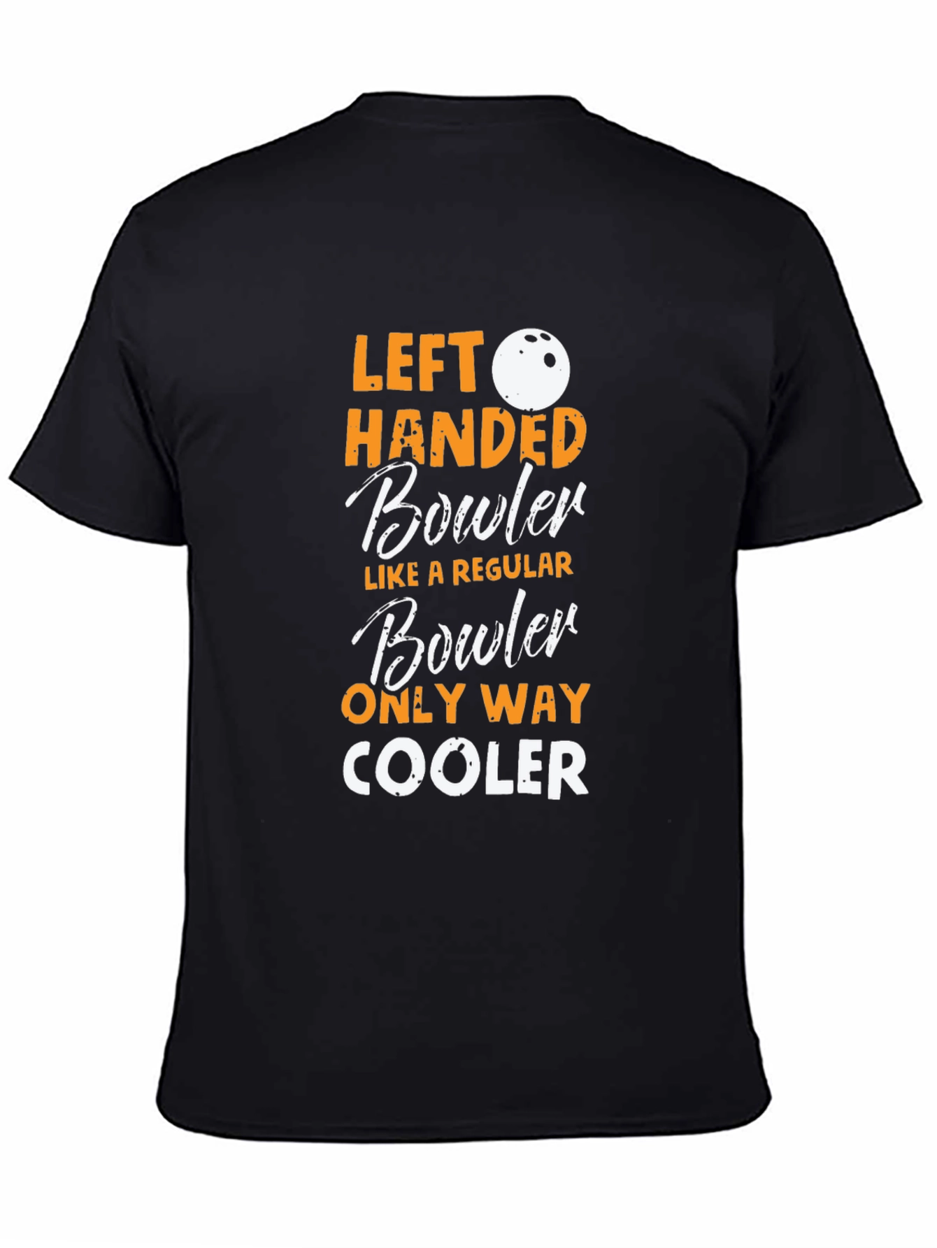 Left Handed Bowler Graphic T-Shirt