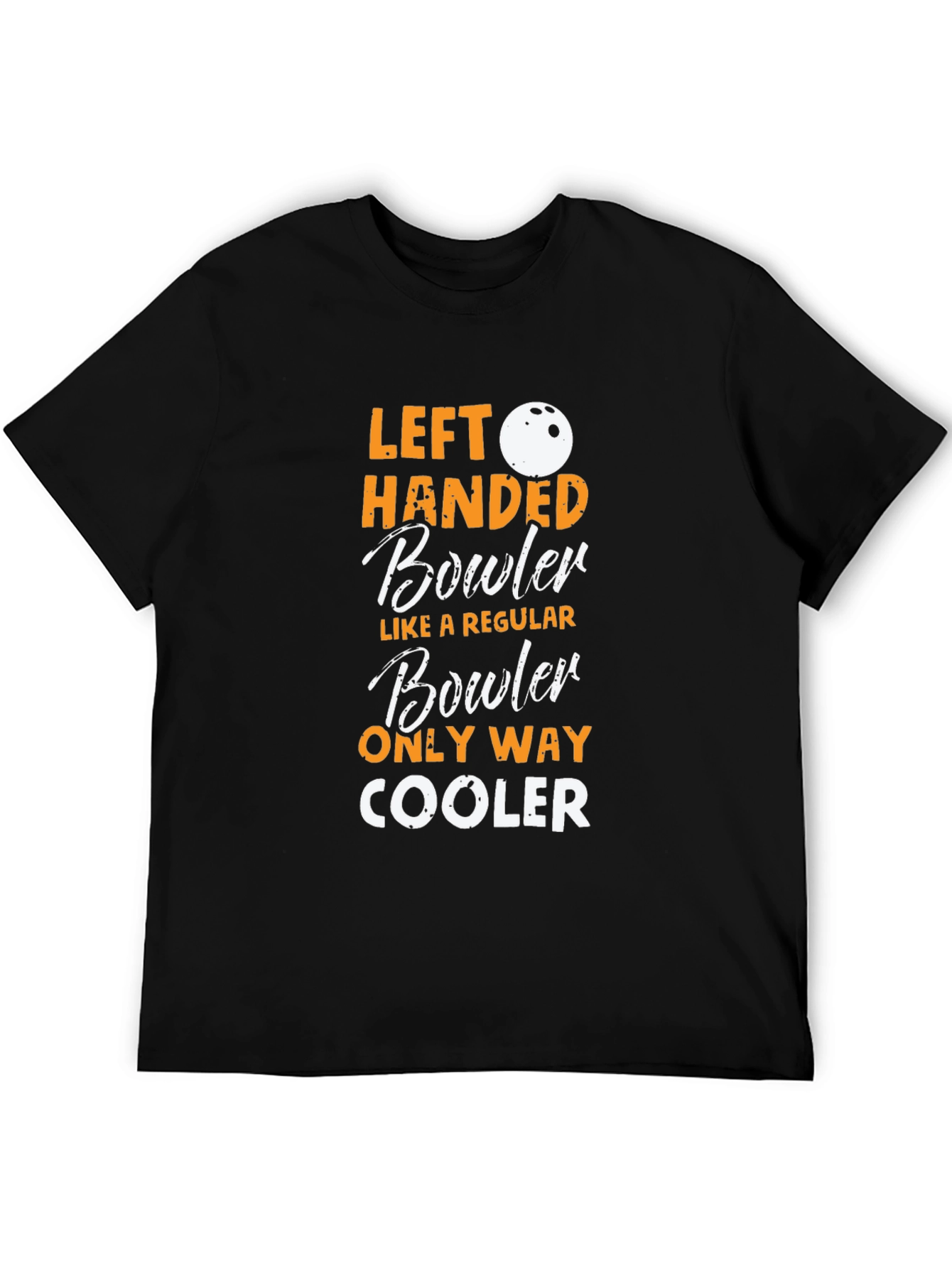 Left Handed Bowler Graphic T-Shirt