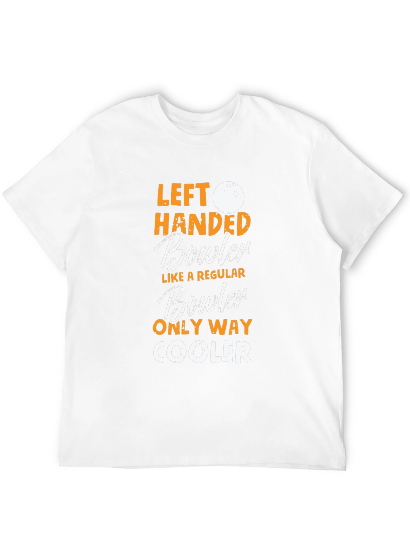 Left Handed Bowler Graphic T-Shirt