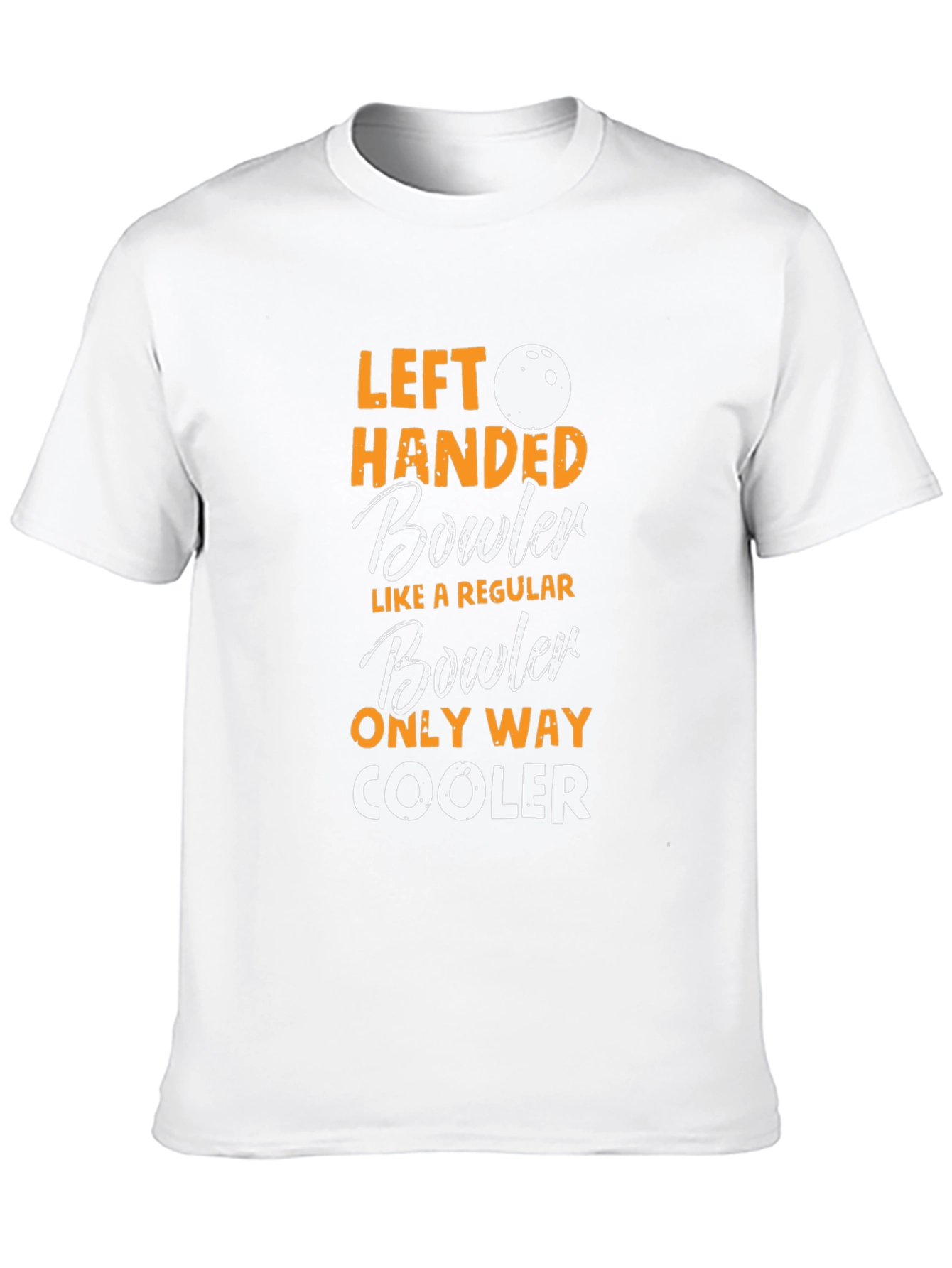 Left Handed Bowler Graphic T-Shirt