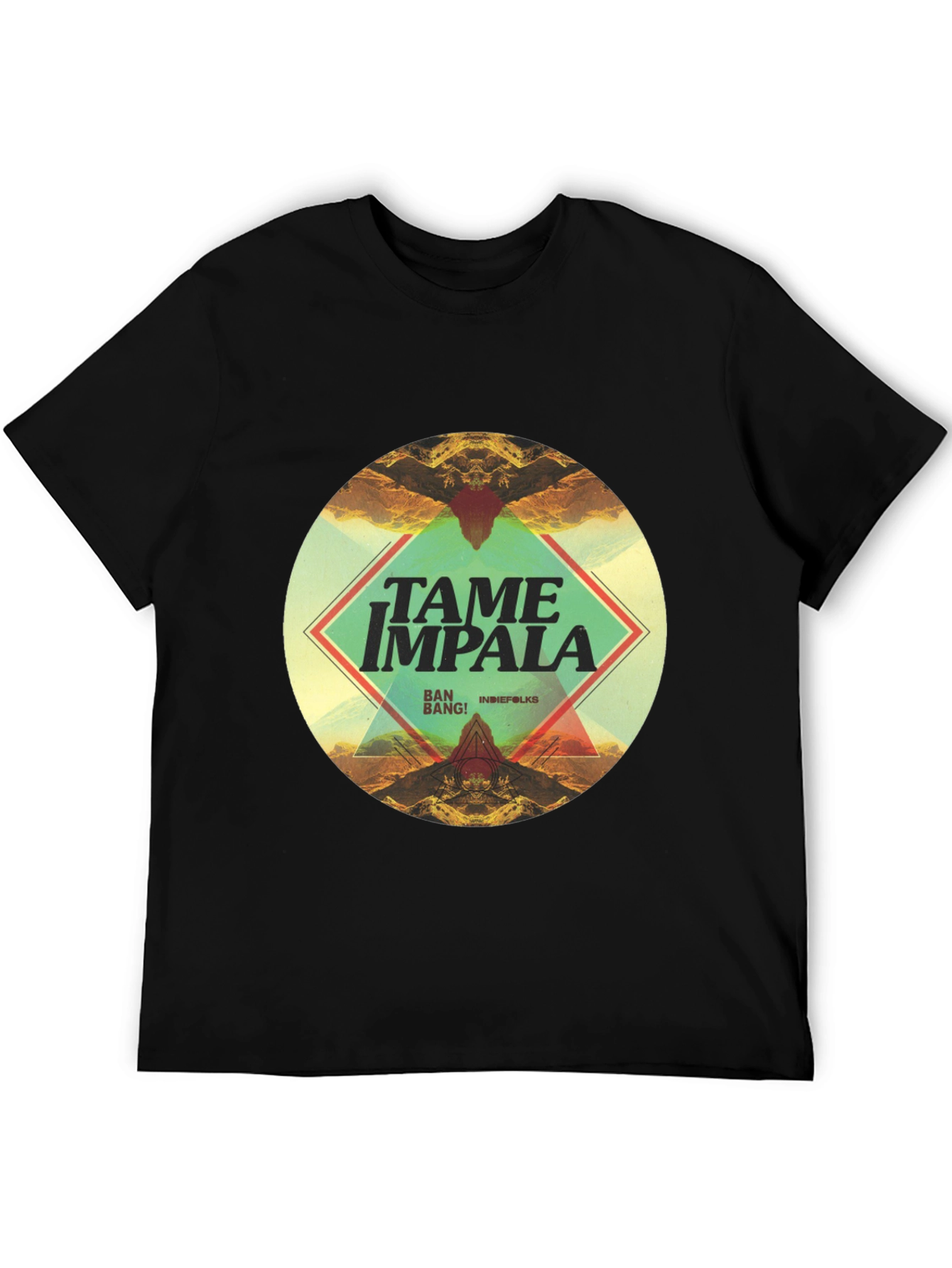 Tame Impala Graphic Print Black T-Shirt
