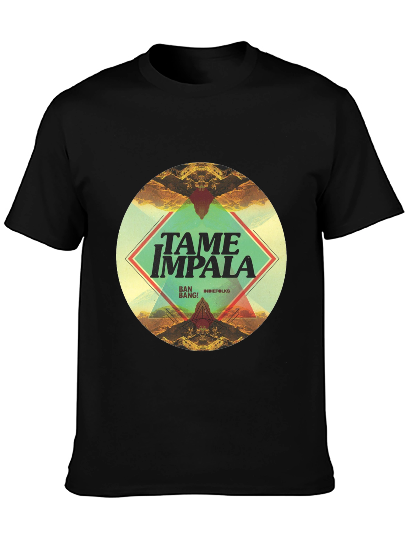 Tame Impala Graphic Print Black T-Shirt