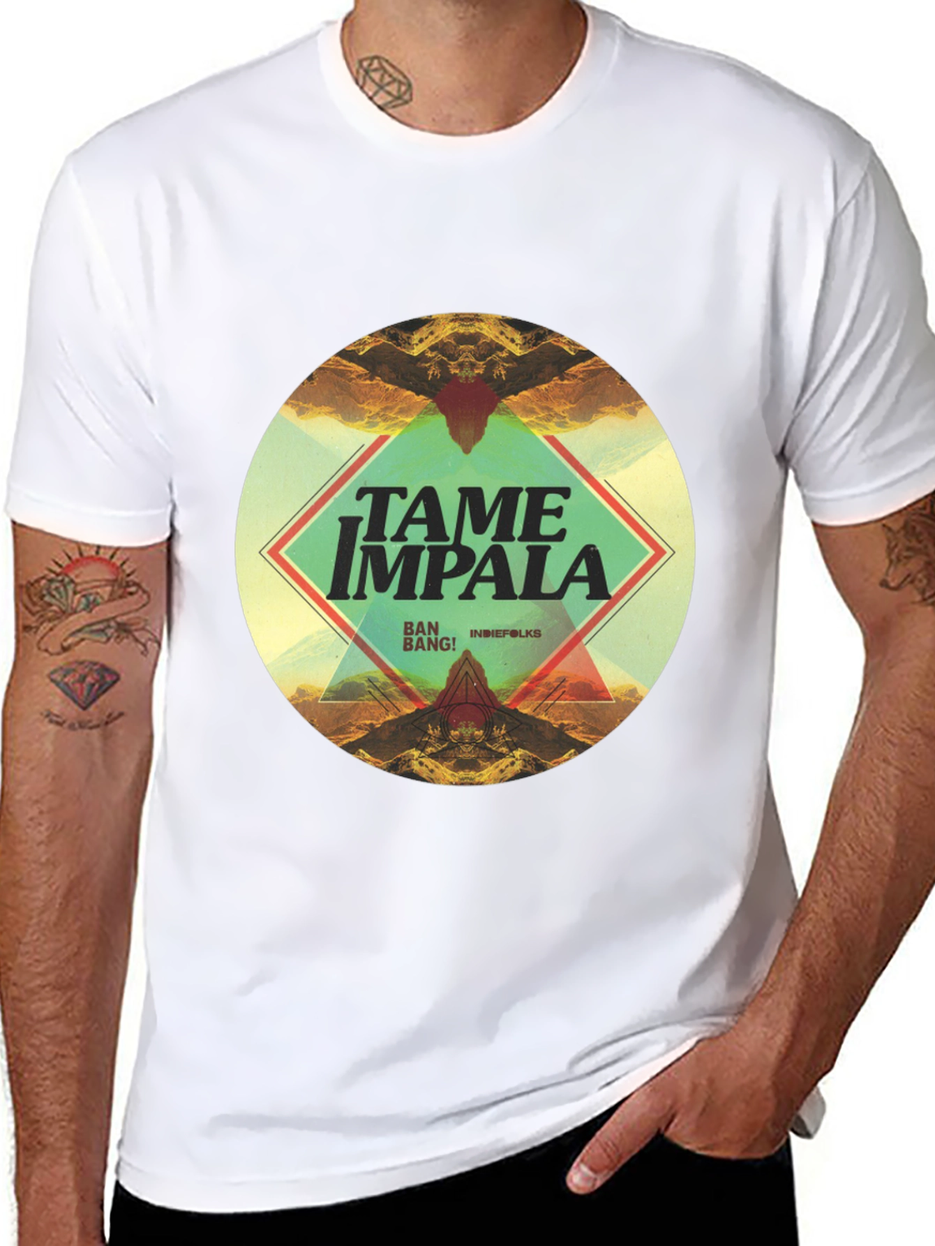Tame Impala Graphic Print Black T-Shirt