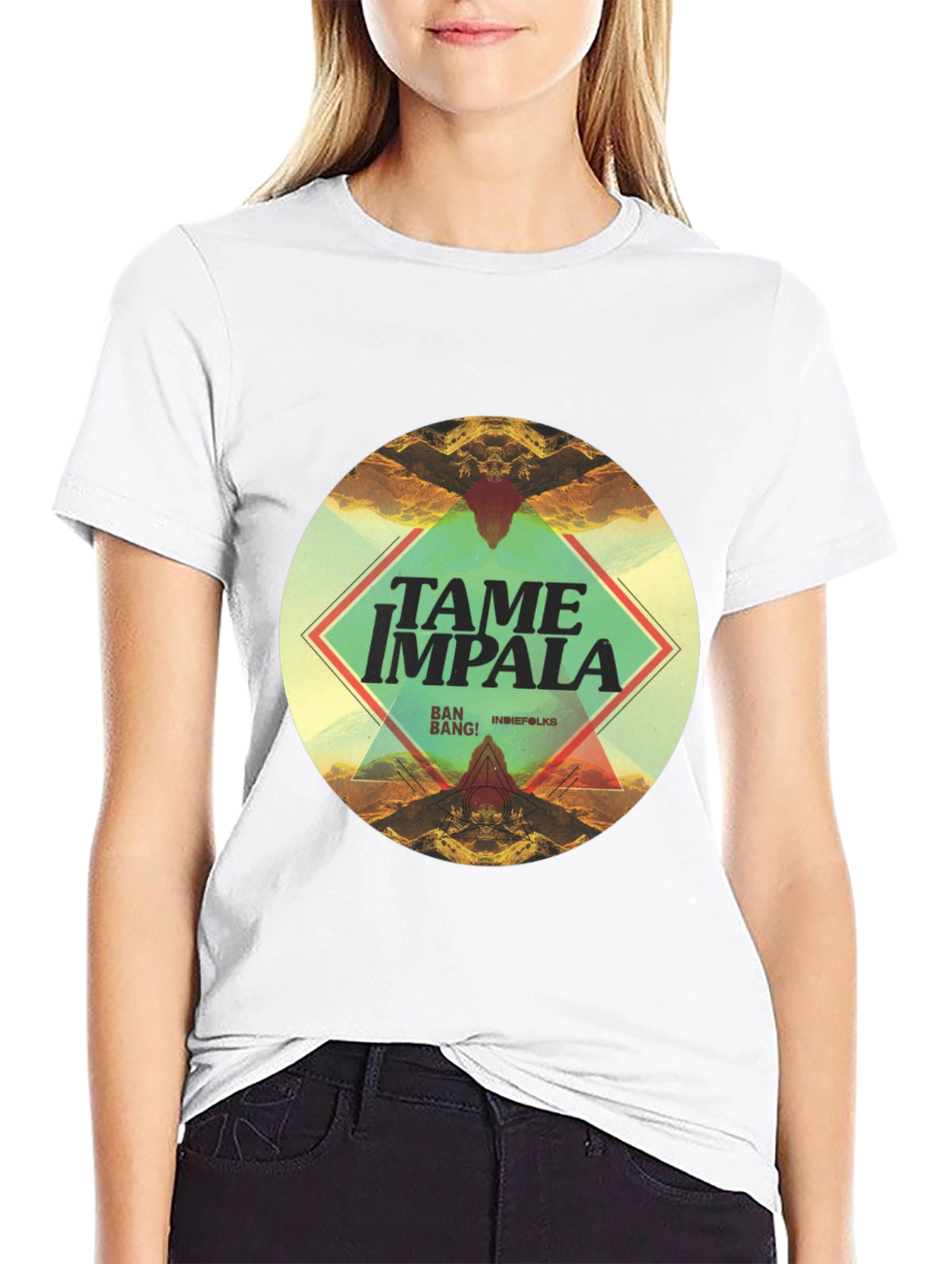 Tame Impala Graphic Print Black T-Shirt