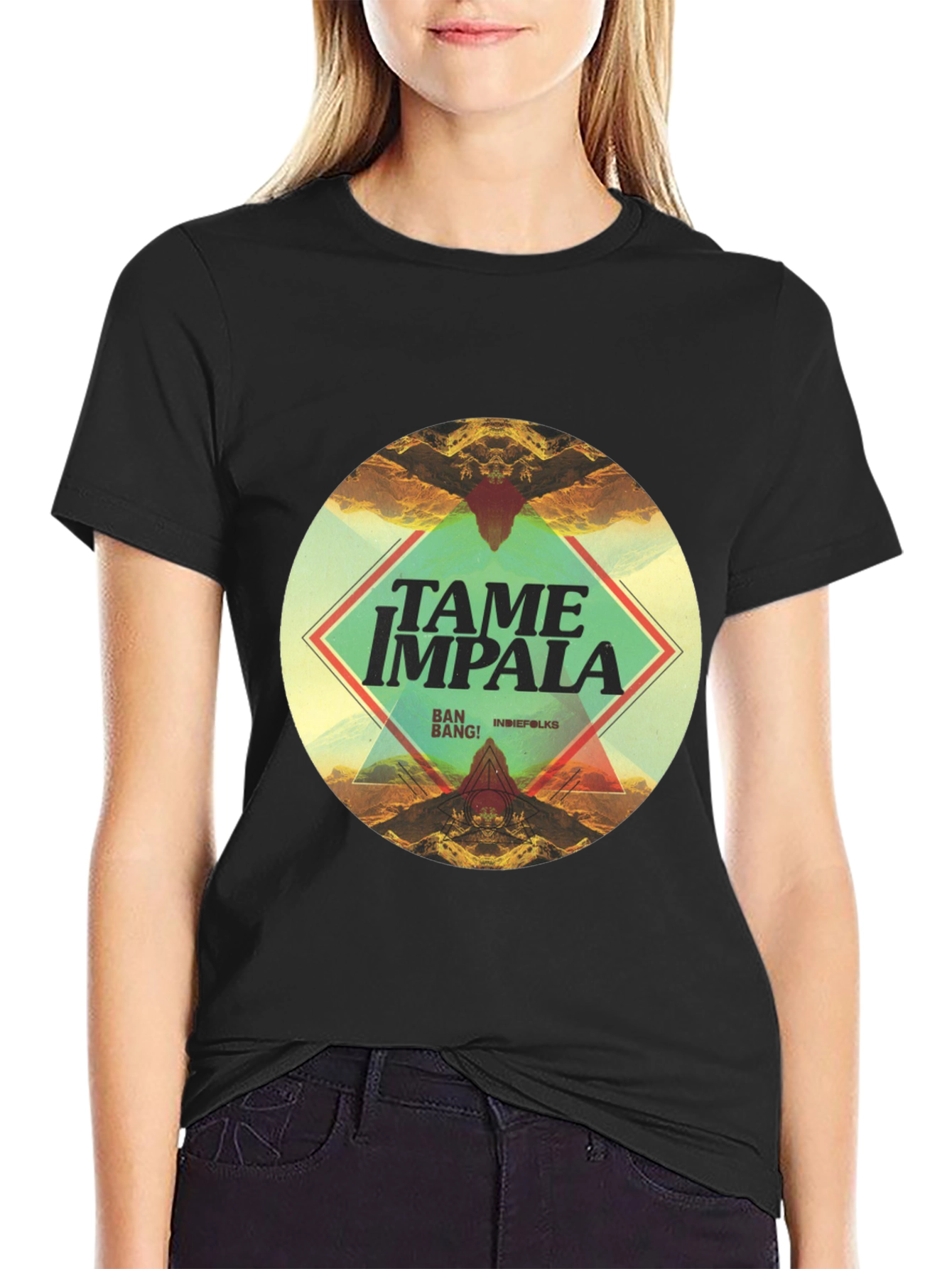 Tame Impala Graphic Print Black T-Shirt