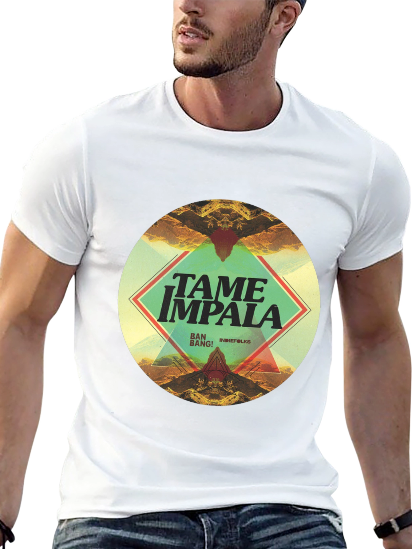 Tame Impala Graphic Print Black T-Shirt