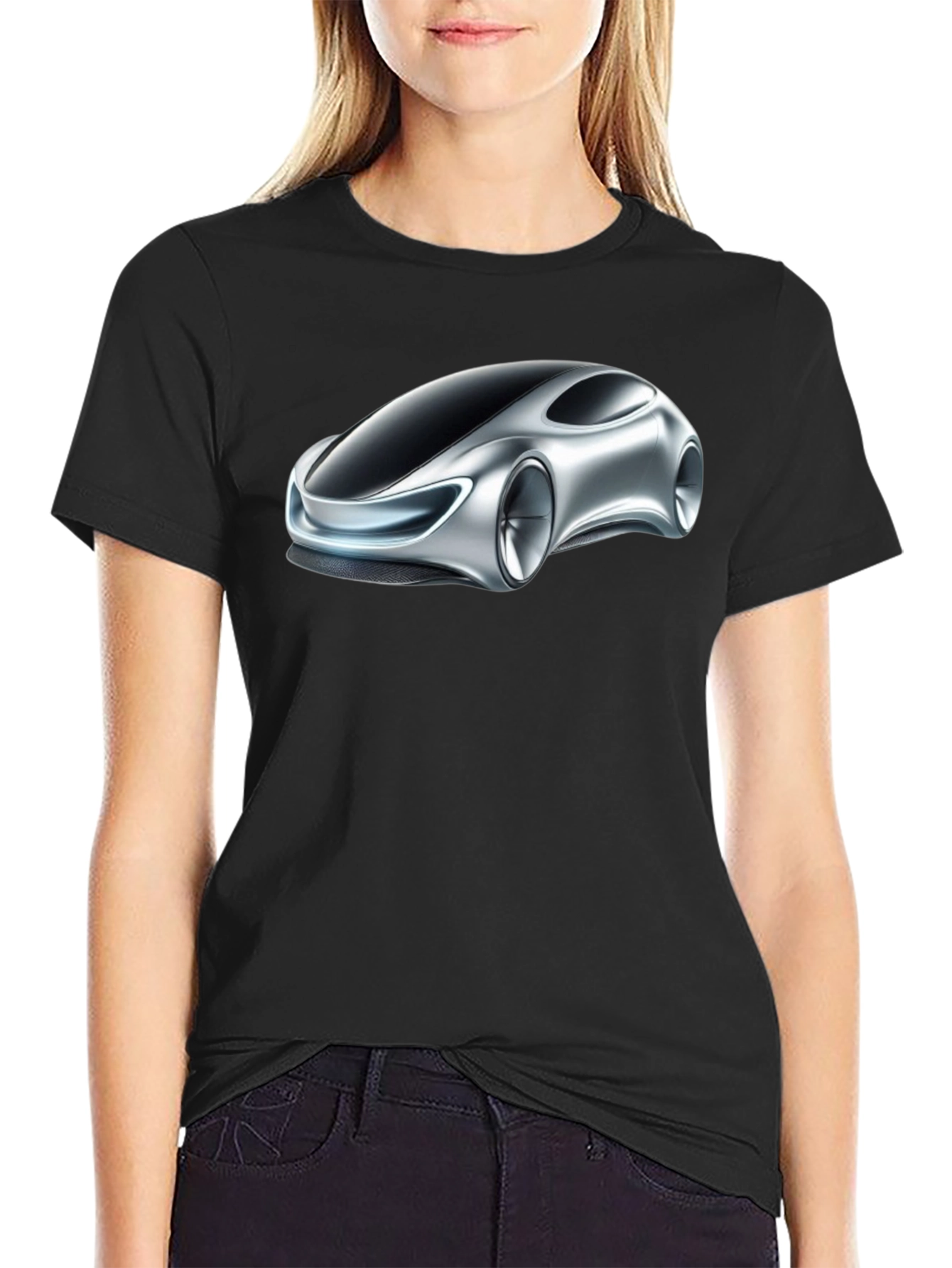 Futuristic Car Graphic Tee - Modern Style