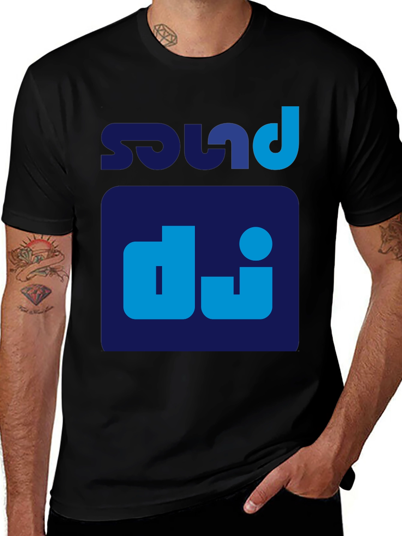 Sound DJ Graphic T-Shirt - Black