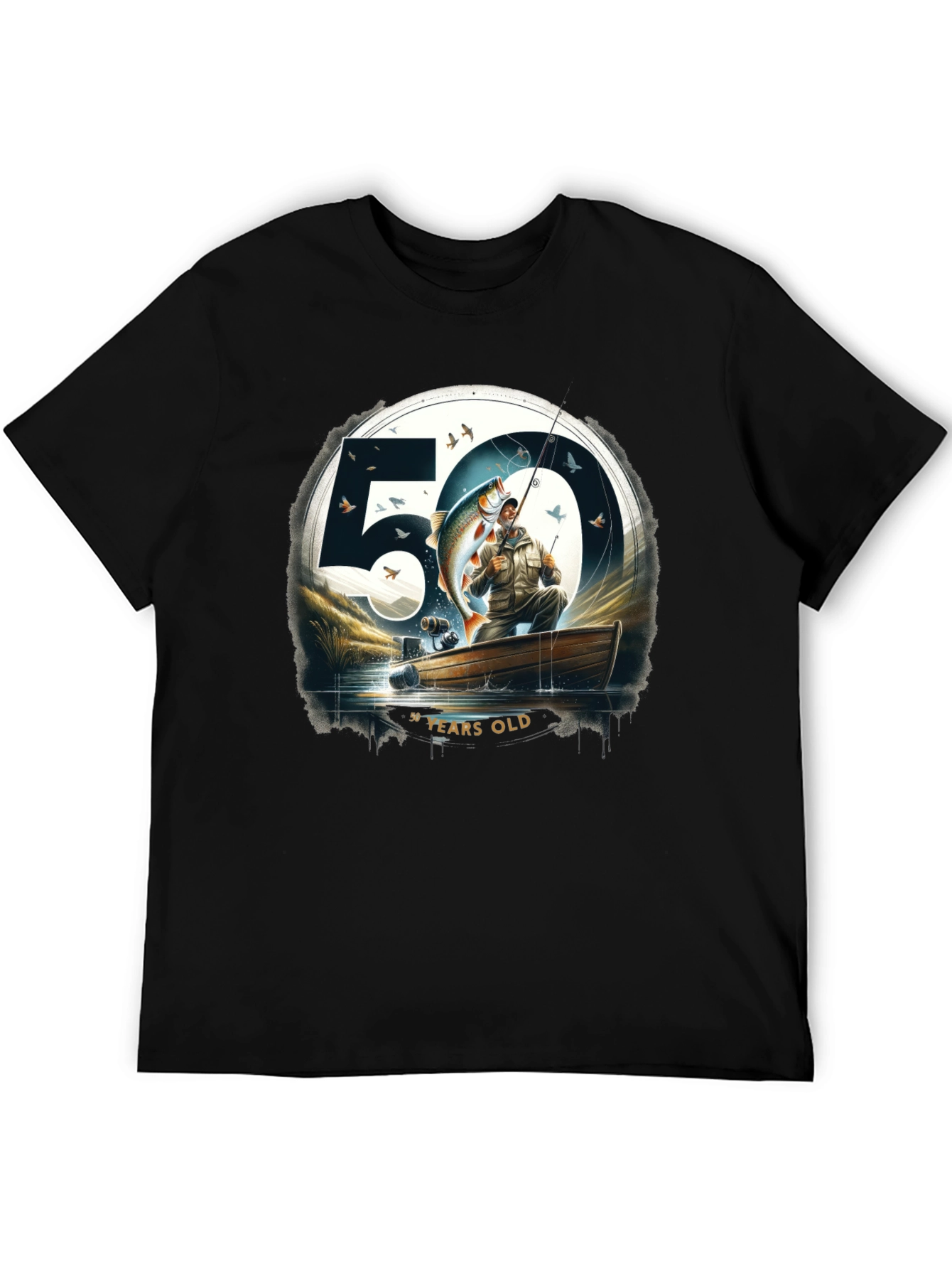 50 Years Old Fishing T-Shirt