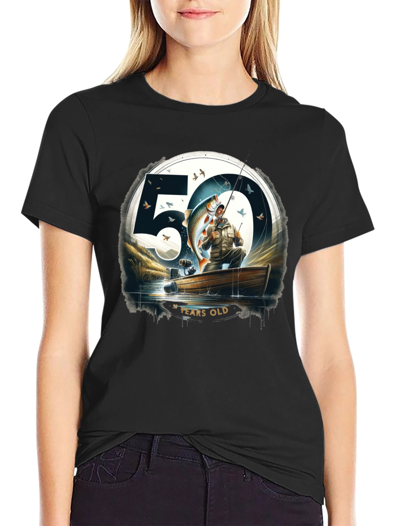 50 Years Old Fishing T-Shirt
