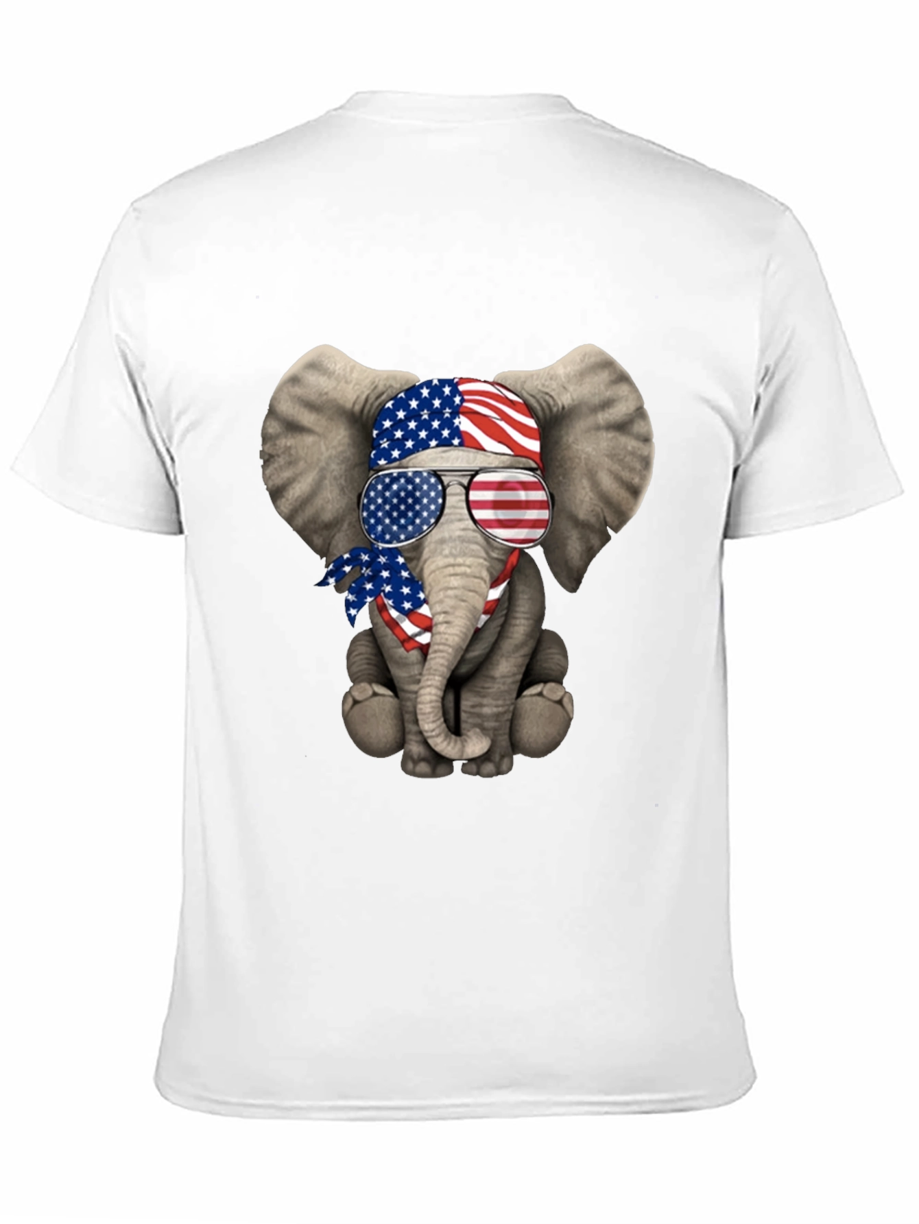Patriotic Elephant T-Shirt - USA Flag