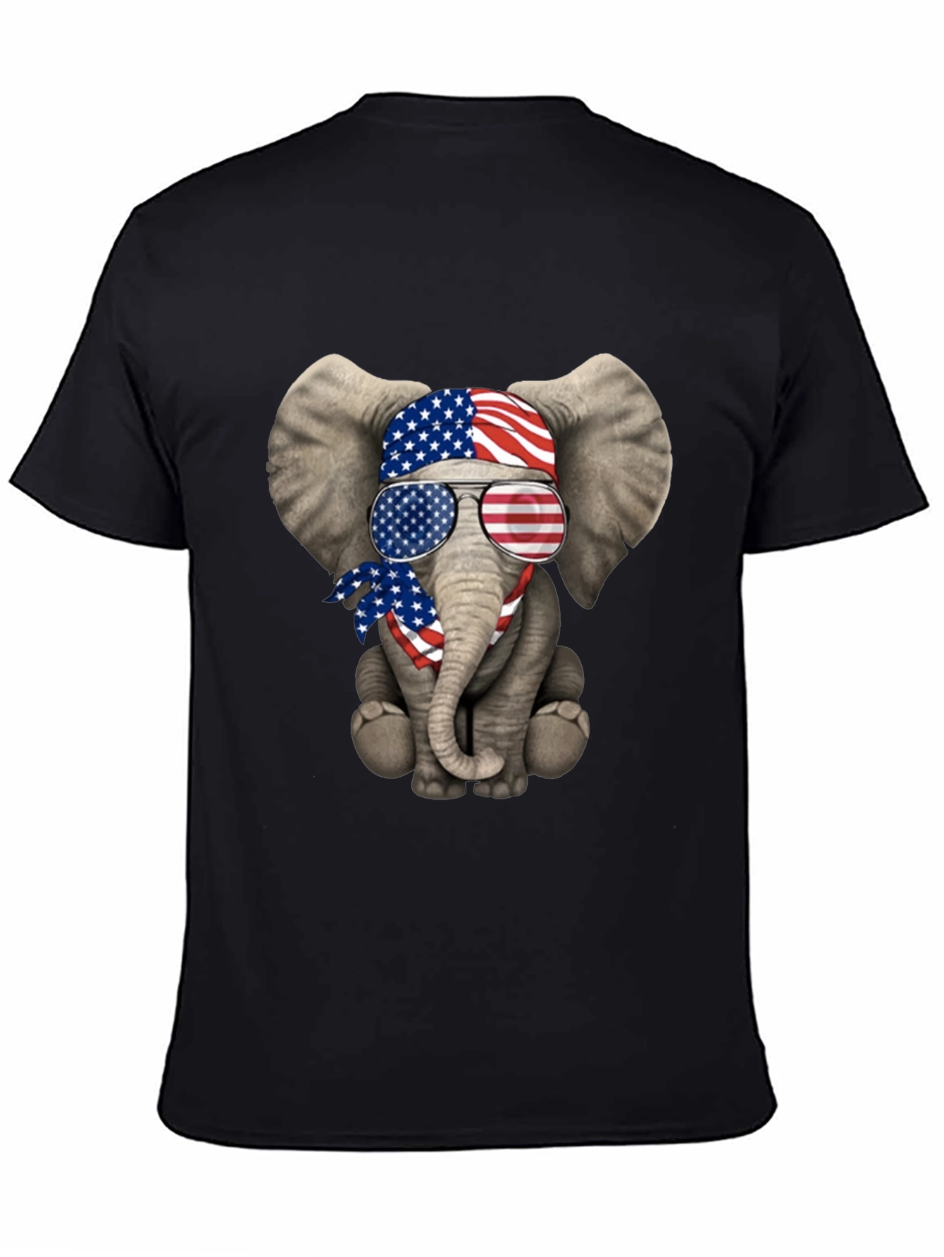 Patriotic Elephant T-Shirt - USA Flag