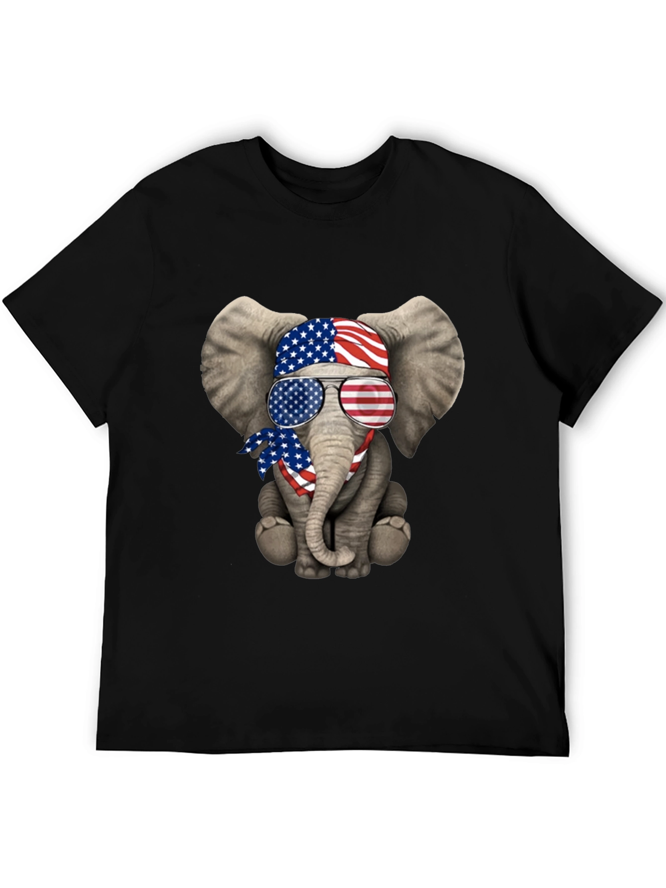 Patriotic Elephant T-Shirt - USA Flag