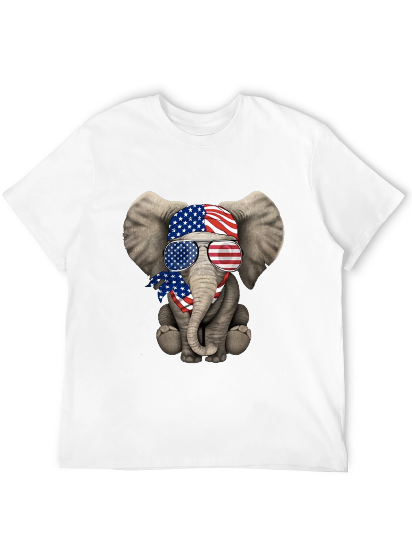 Patriotic Elephant T-Shirt - USA Flag