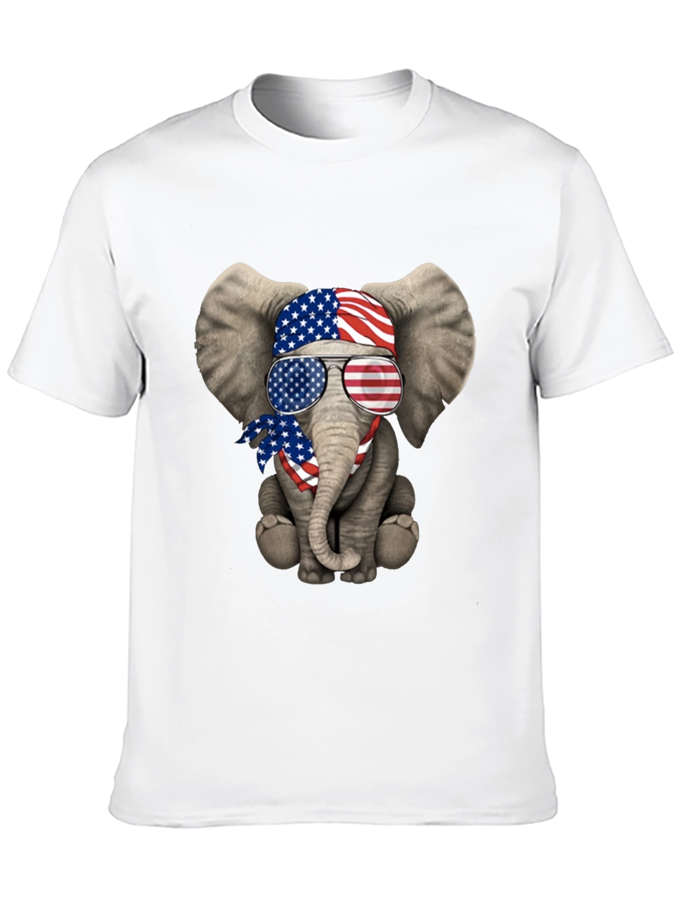 Patriotic Elephant T-Shirt - USA Flag