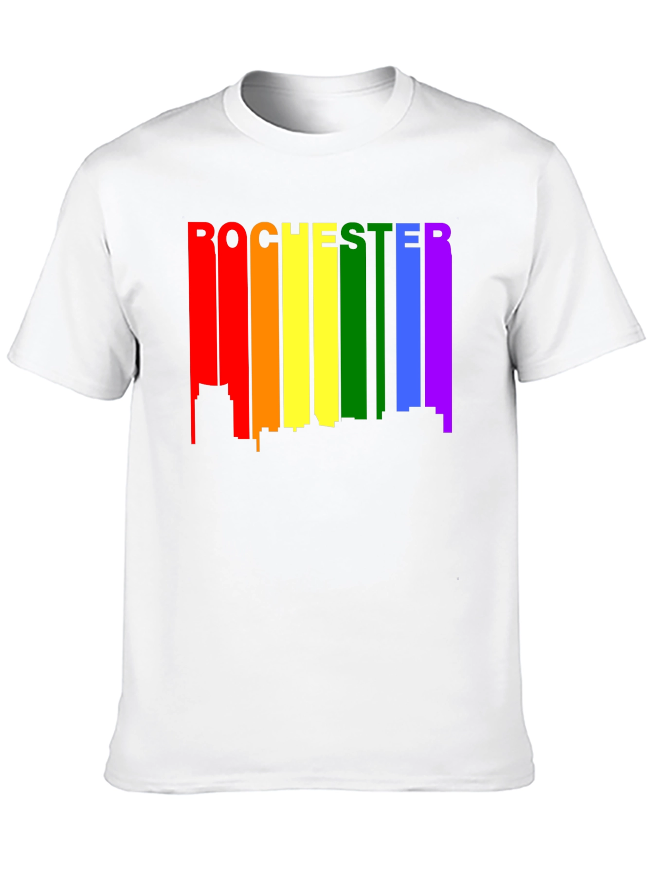 Rochester Pride Skyline T-Shirt - Black