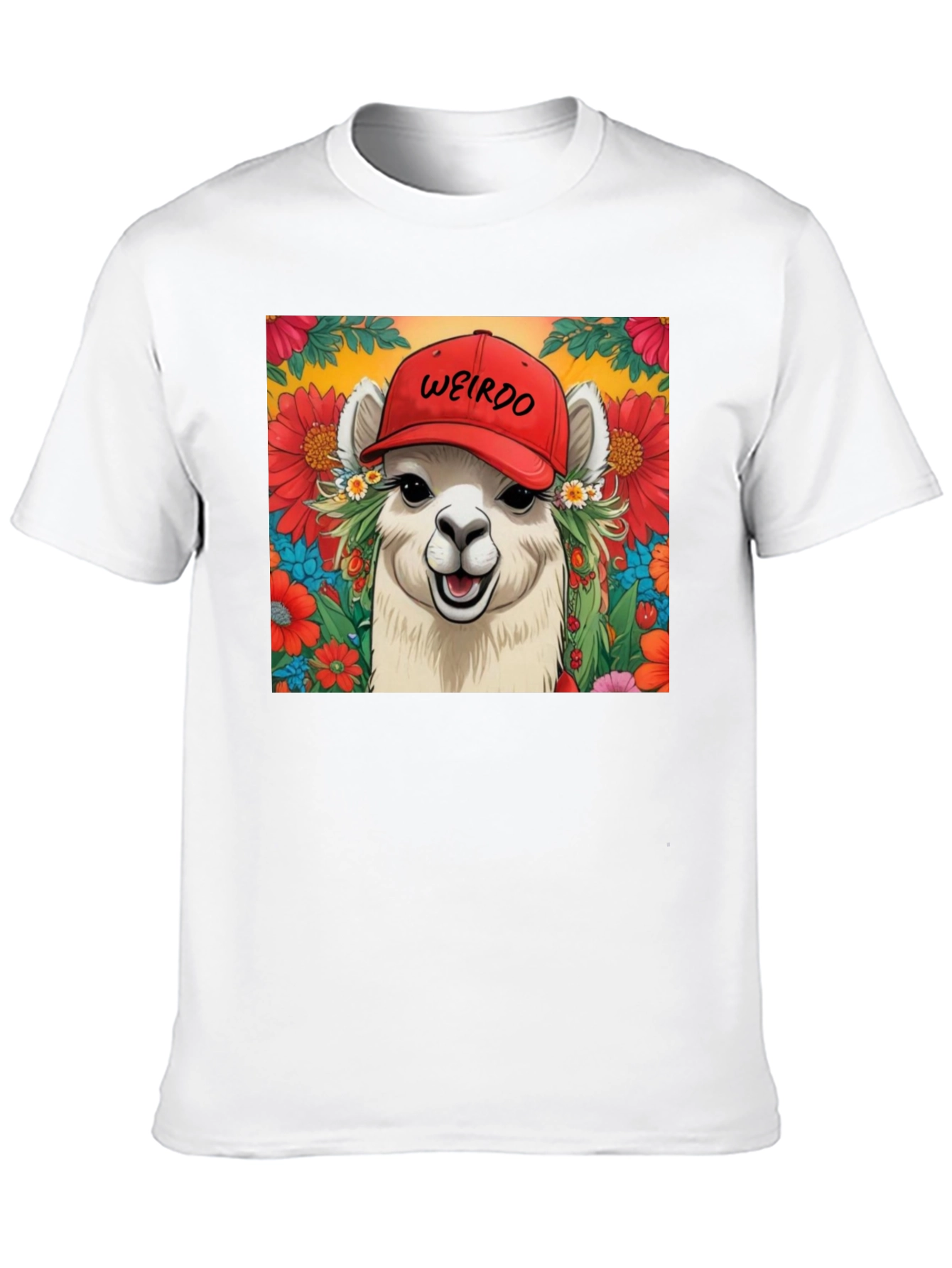 Weirdo Llama Graphic Tee - Unique & Fun T-Shirt