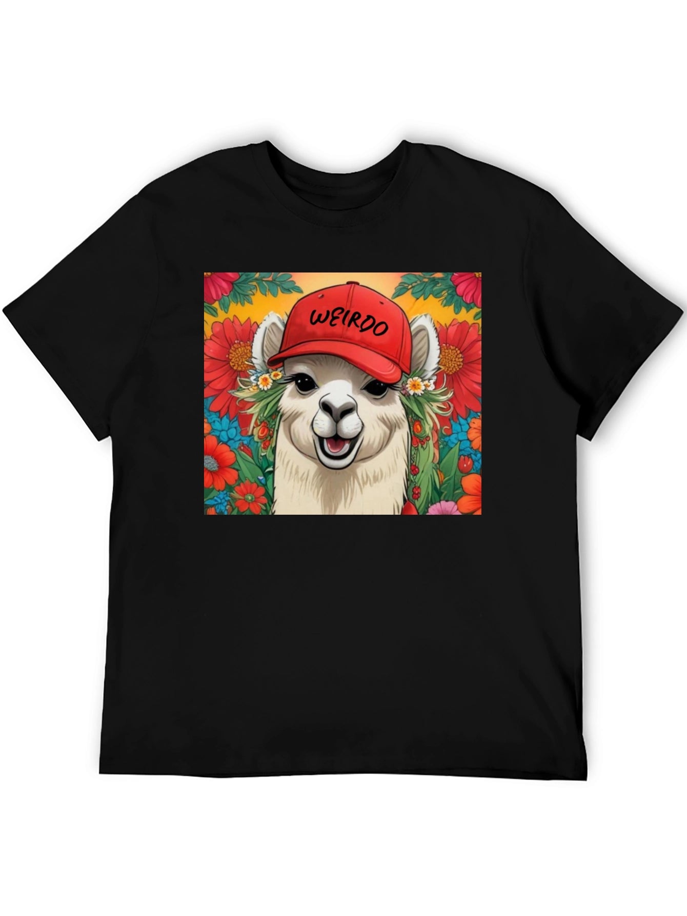 Weirdo Llama Graphic Tee - Unique & Fun T-Shirt