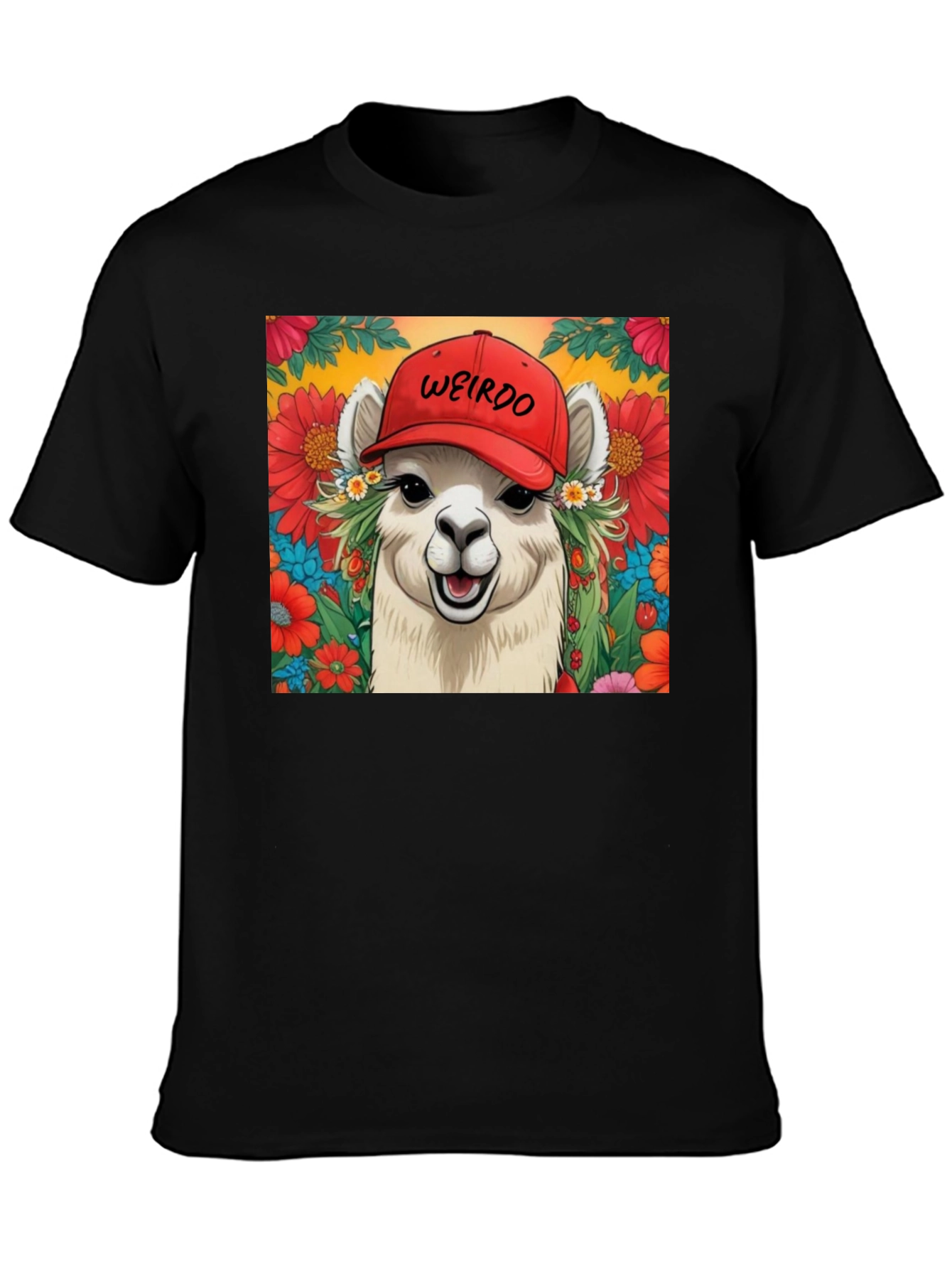Weirdo Llama Graphic Tee - Unique & Fun T-Shirt