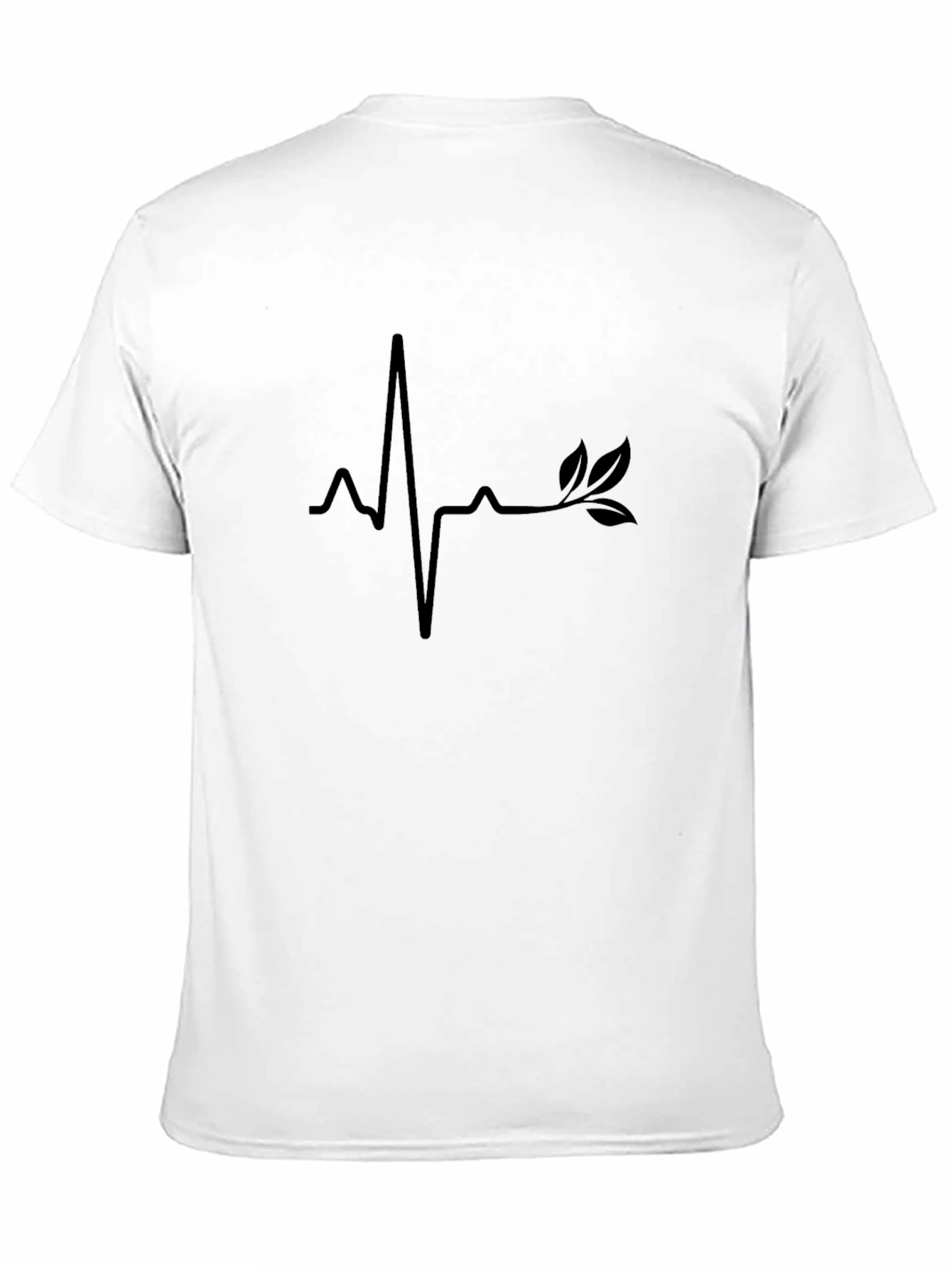 Nature Heartbeat Tee - Stylish Black T-Shirt