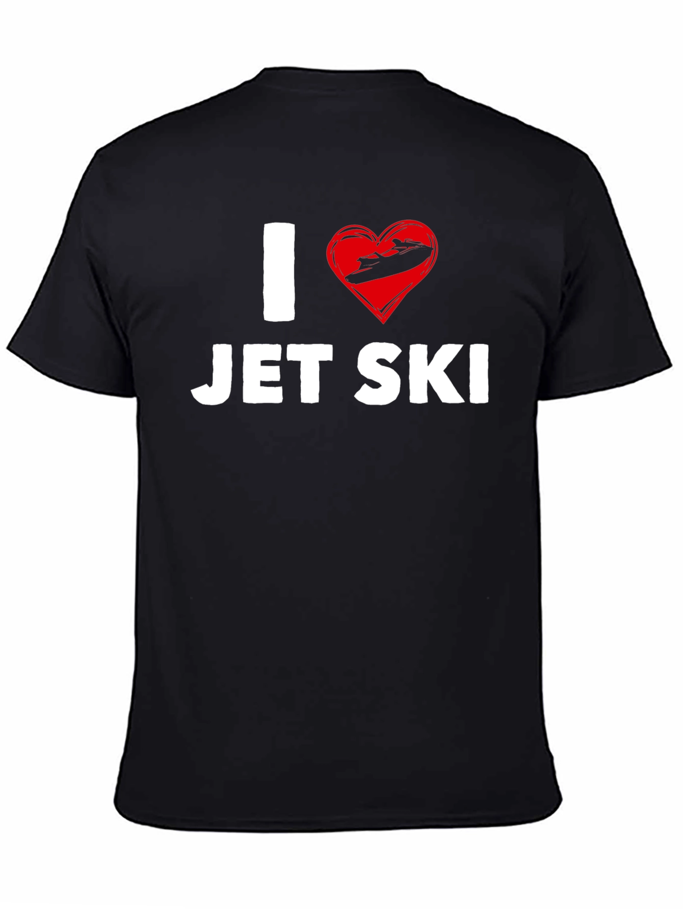 I Heart Jet Ski T-Shirt - Black Graphic Tee