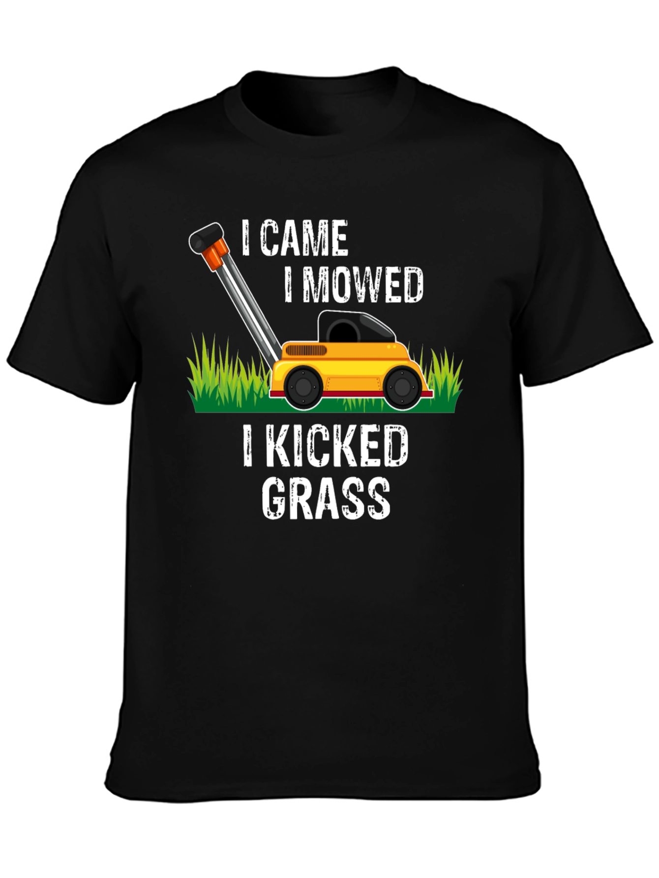 I Came I Mowed Lawn Mower Graphic Tee