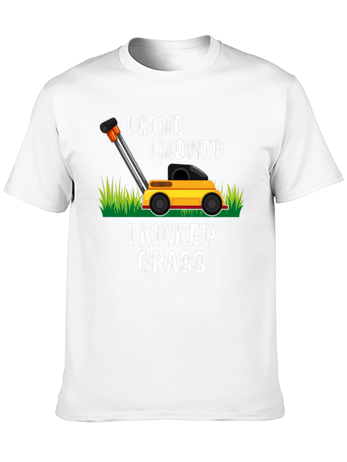 I Came I Mowed Lawn Mower Graphic Tee