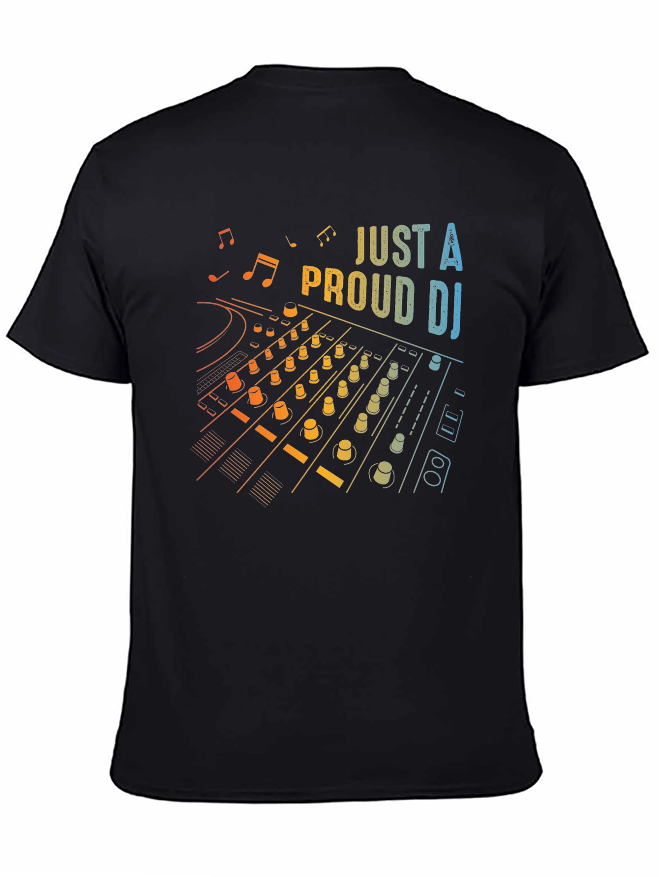 Proud DJ Mixer Graphic Tee - Black