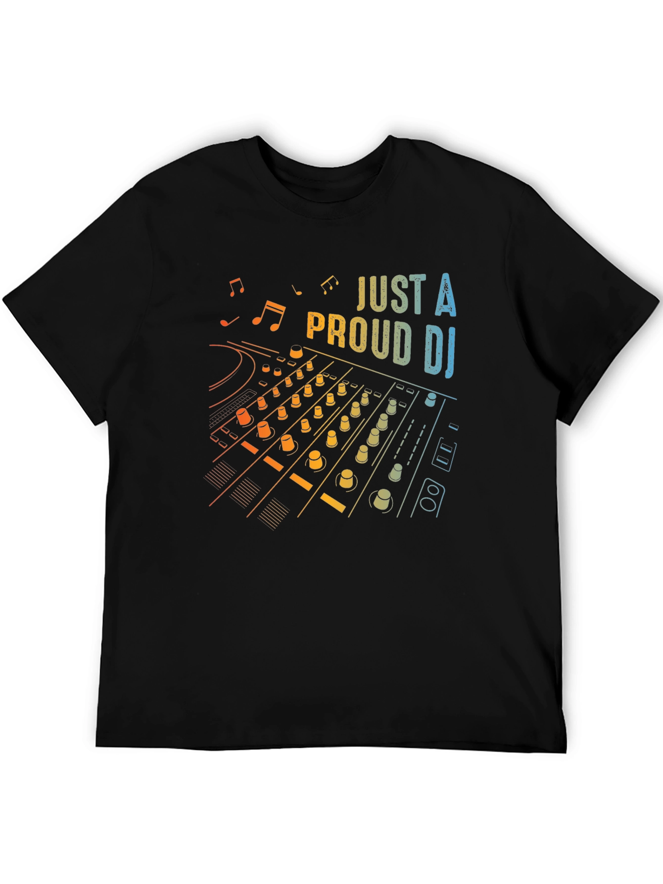 Proud DJ Mixer Graphic Tee - Black