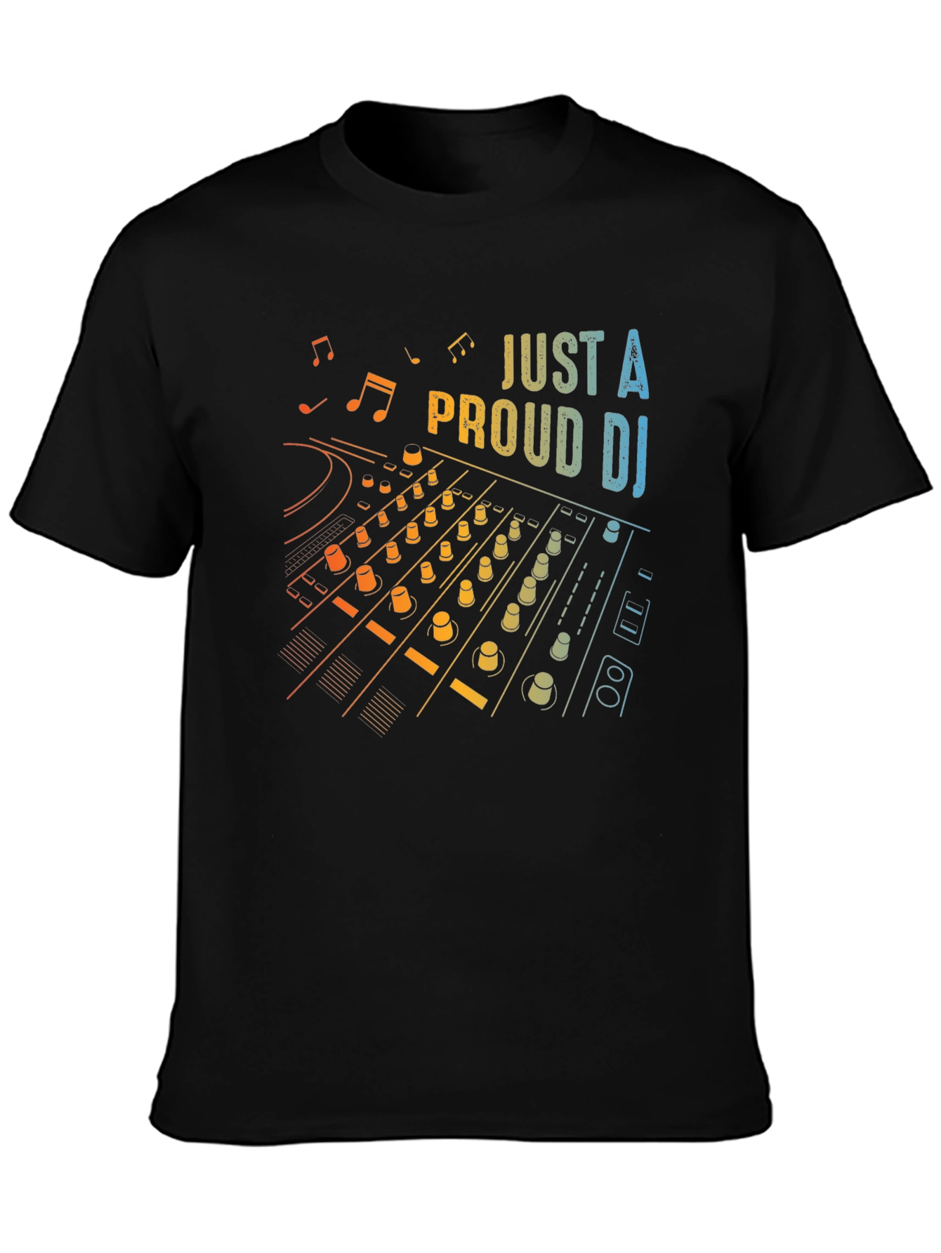 Proud DJ Mixer Graphic Tee - Black