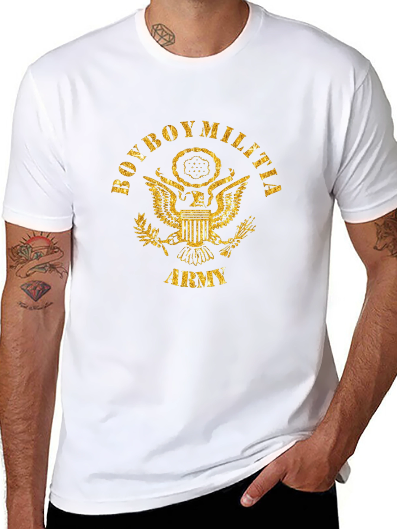 Boyboy Militia Army Graphic Tee - Black