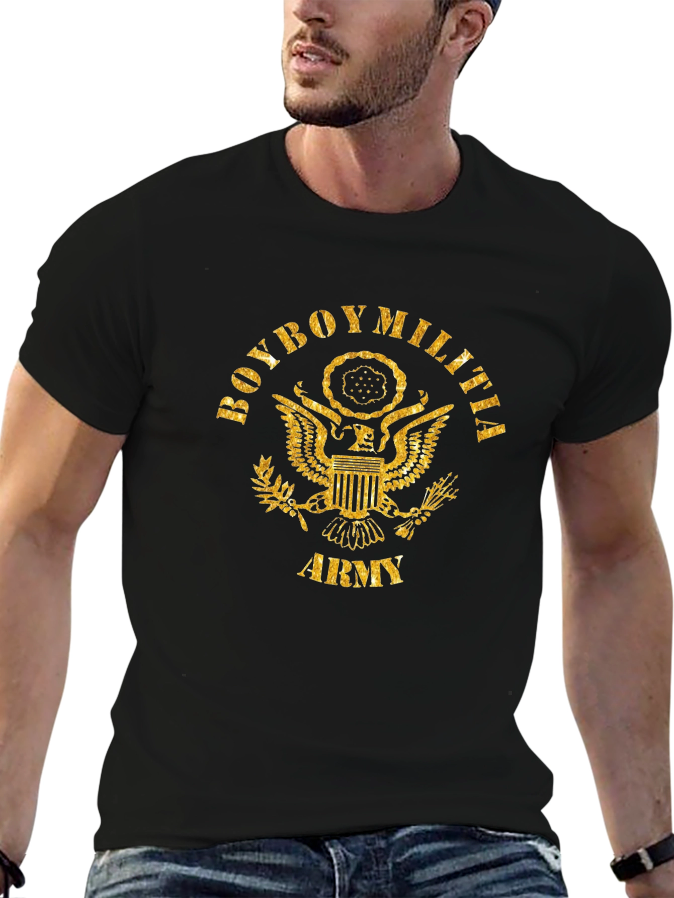 Boyboy Militia Army Graphic Tee - Black
