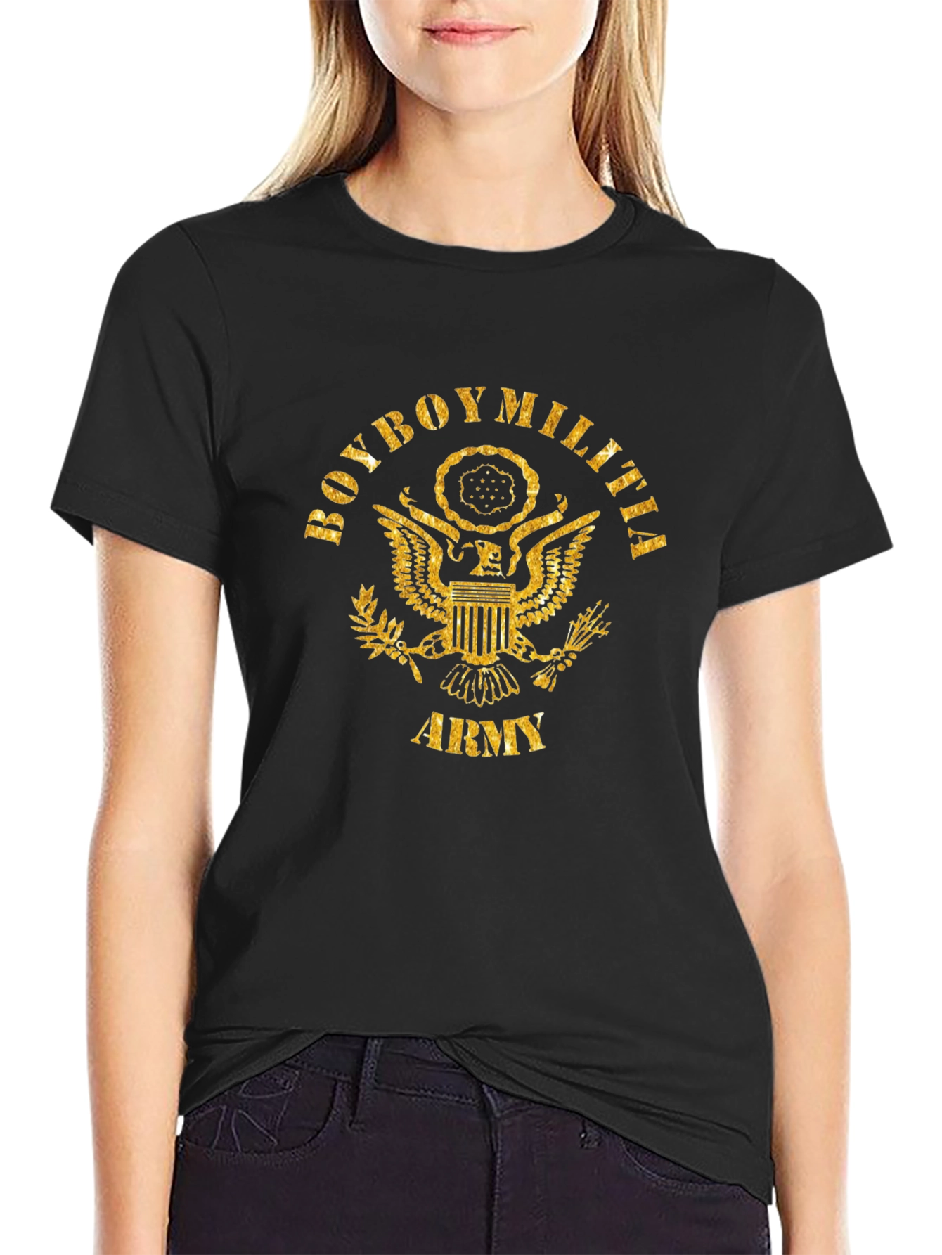 Boyboy Militia Army Graphic Tee - Black